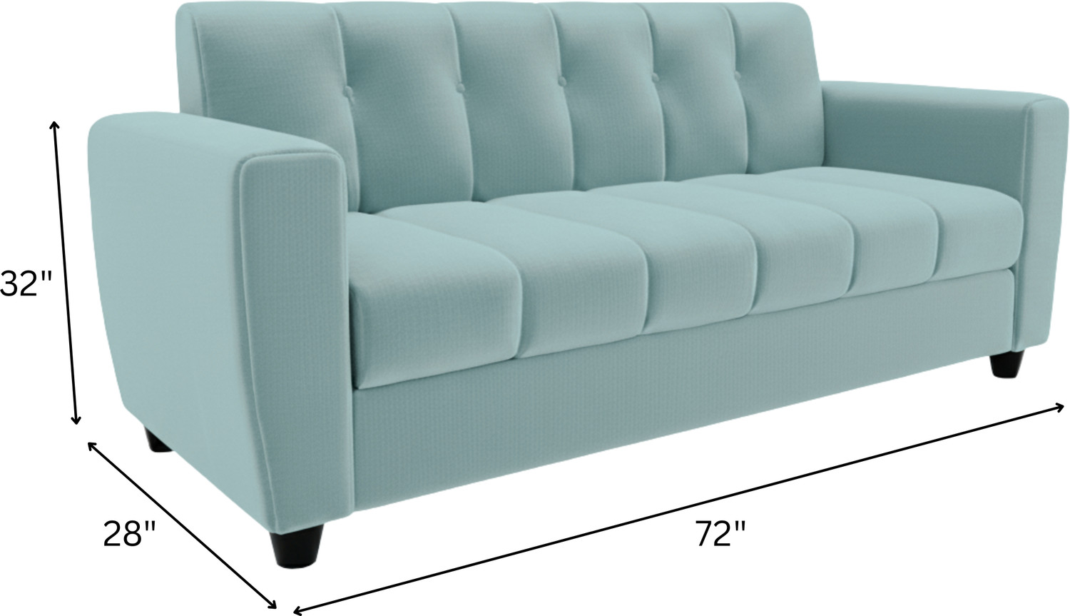 Image of REDCHILLIART Premium Quality Sofa For LivingRomm ll Homell Office Fabric 3 Seater Sofa