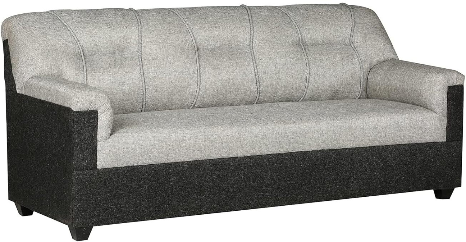 Image of WAKESURE Premium Quality Jute Fabric 3 + 1 + 1 Sofa Set