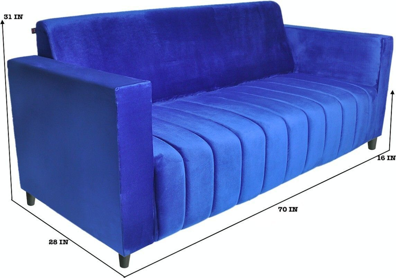 Image of RM HOME Fabric 3 Seater Sofa