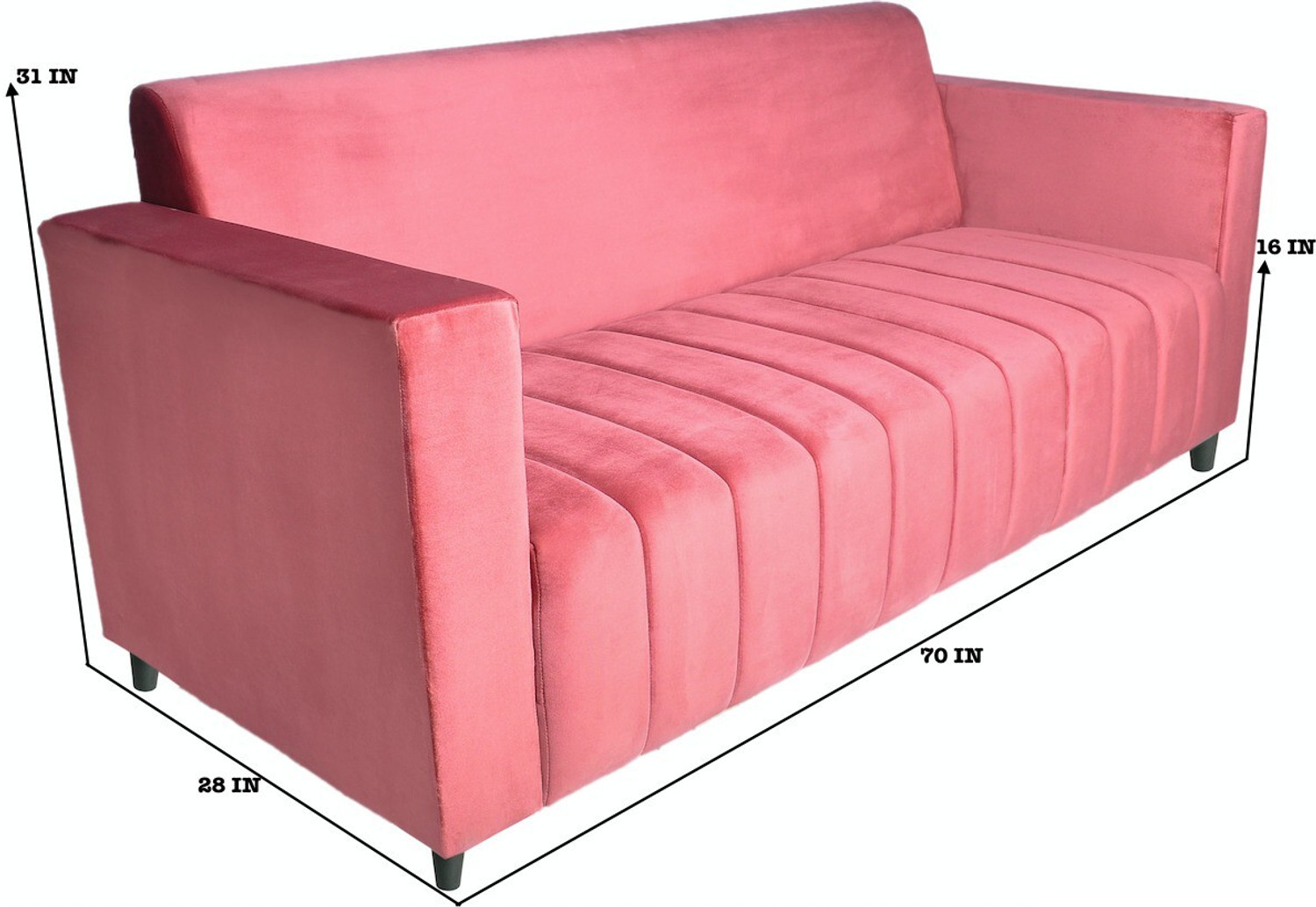 Image of RM HOME Fabric 3 Seater Sofa