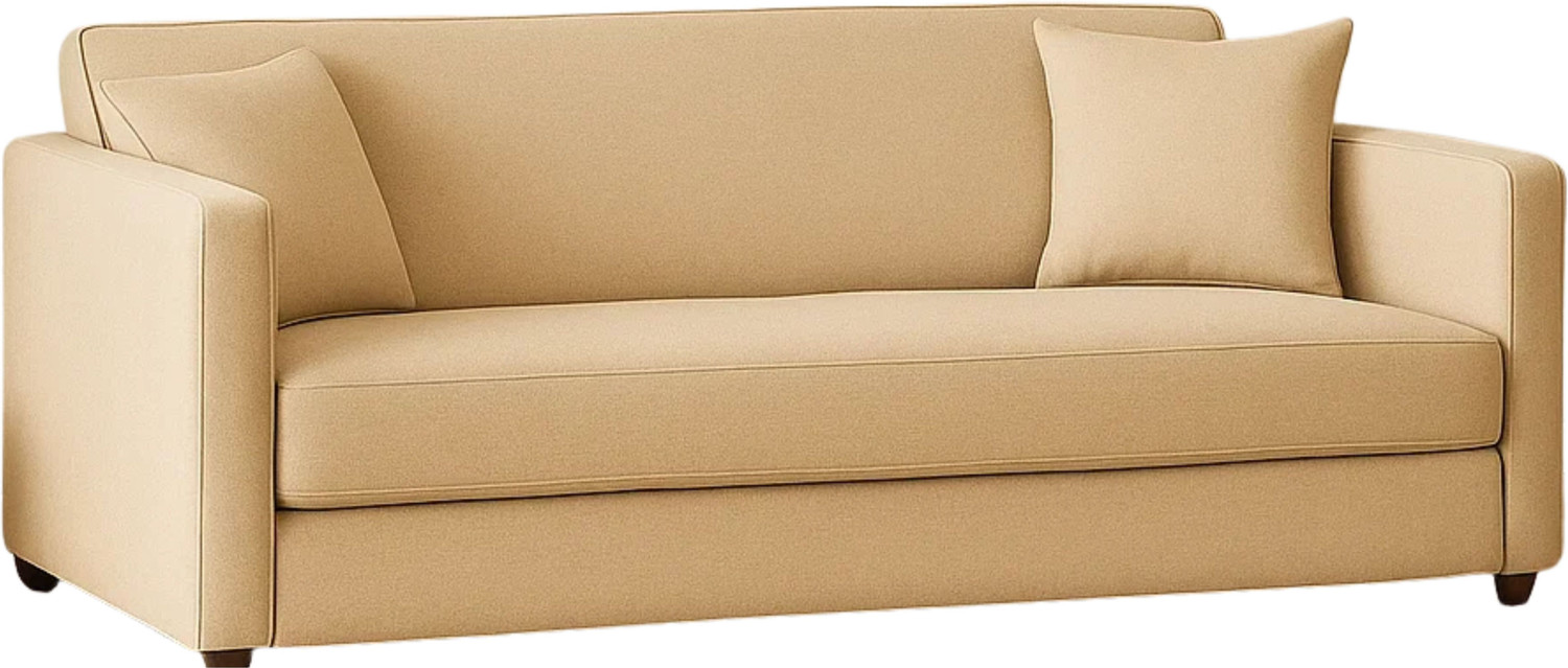Image of WAKESURE Premium Quality 3 Seater With Ottoman Jute Fabric 3 + 1 Sofa Set