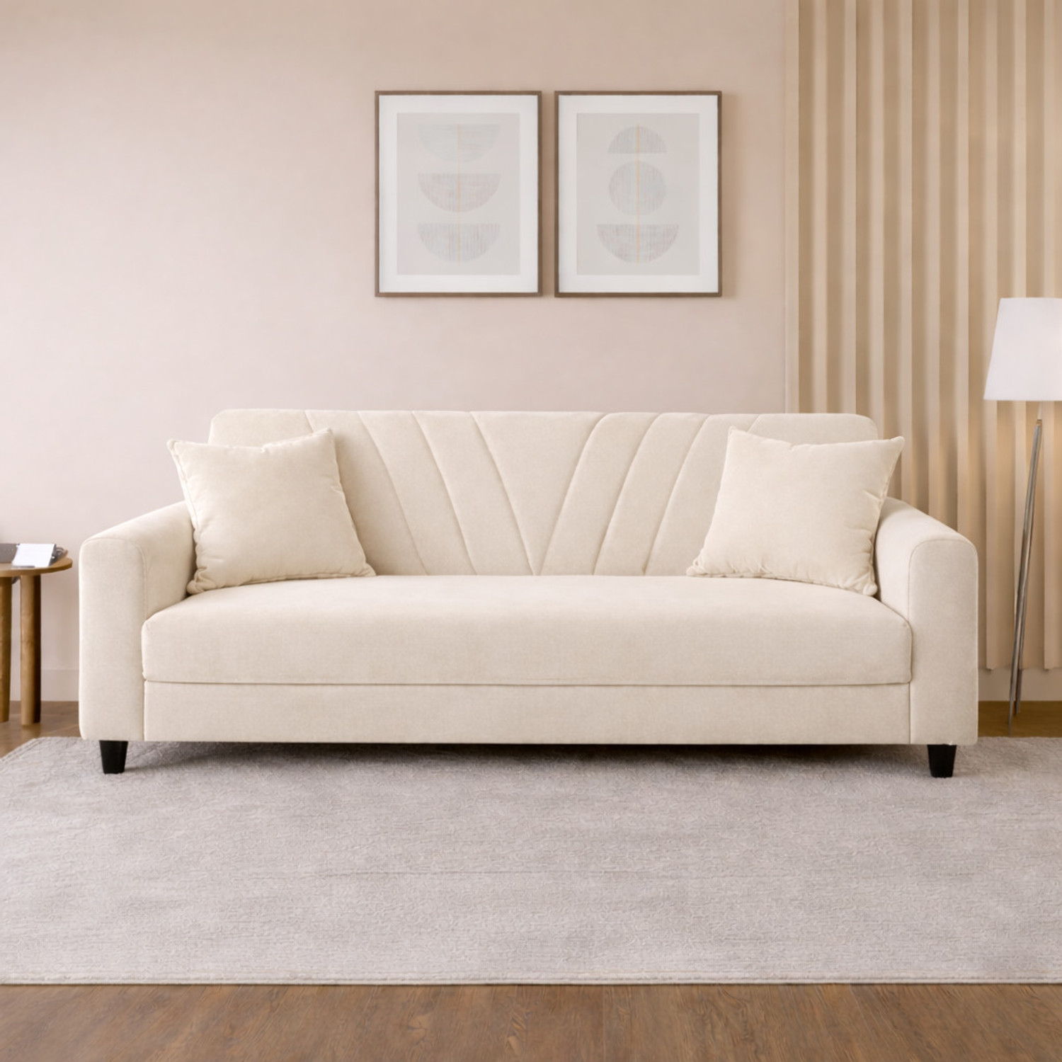 Image of RM HOME Junya Fabric 3 Seater Sofa