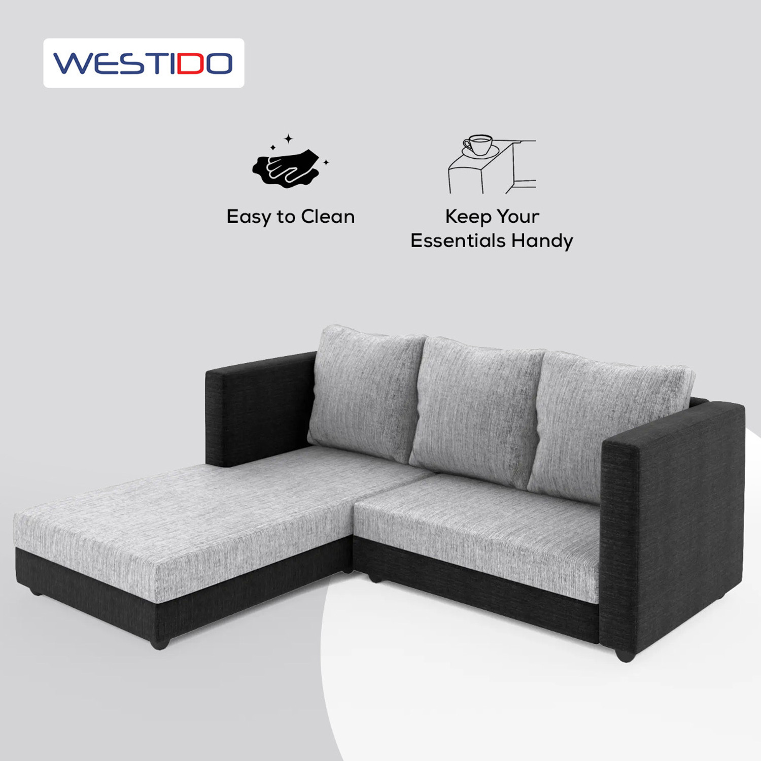 Image of WESTIDO Gundoldo Fabric 5 Seater Sofa