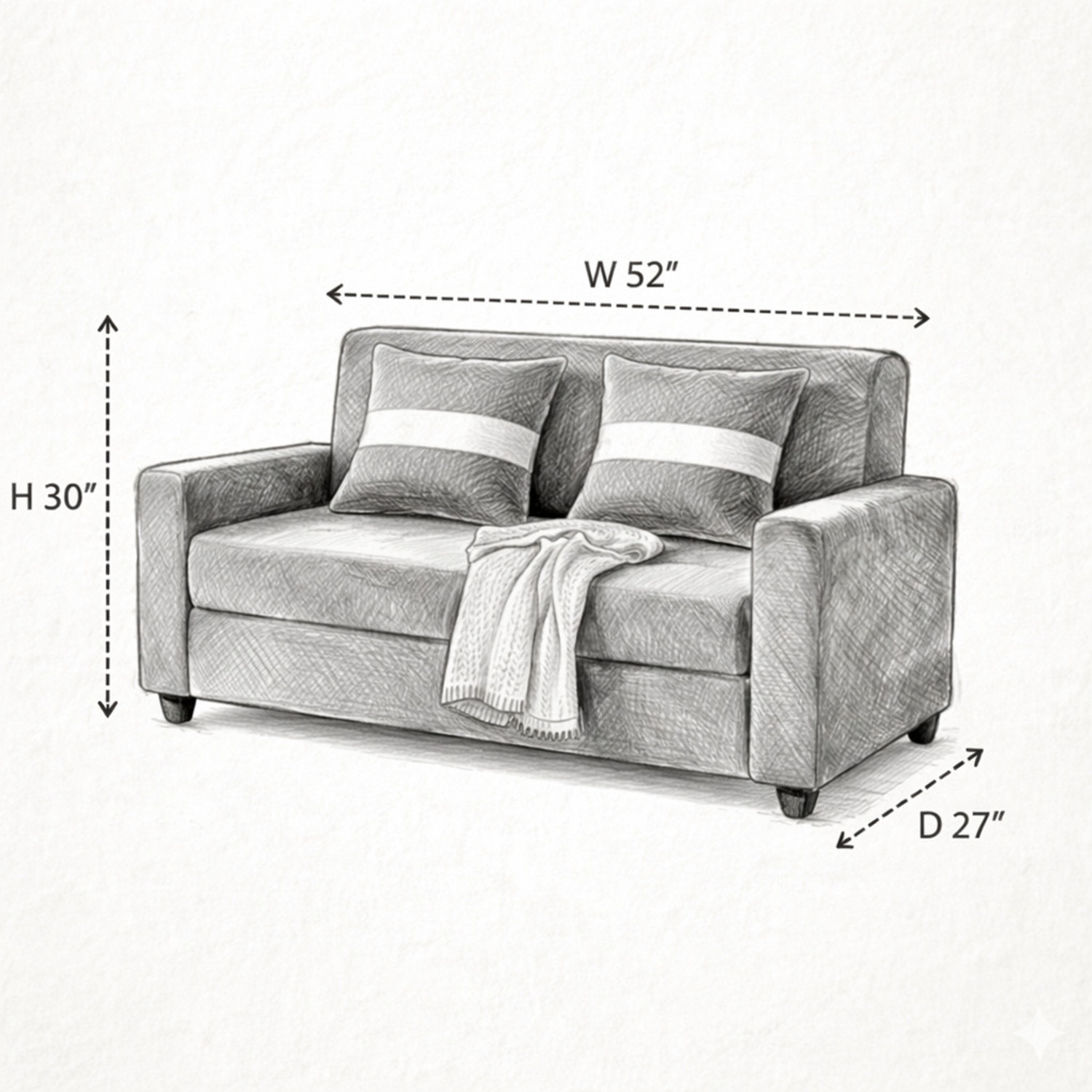 Image of Kendalwood Furniture Fabric 2 Seater Sofa