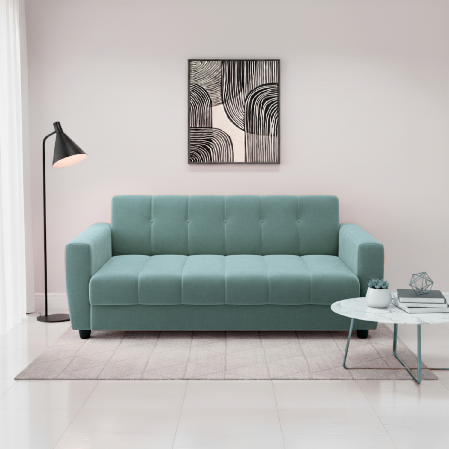 Image of REDCHILLIART Premium Quality Sofa For LivingRomm ll Homell Office Fabric 3 Seater Sofa