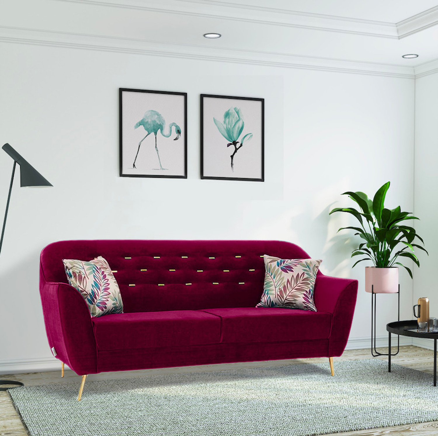 Image of RM HOME TOPO Fabric 3 Seater Sofa