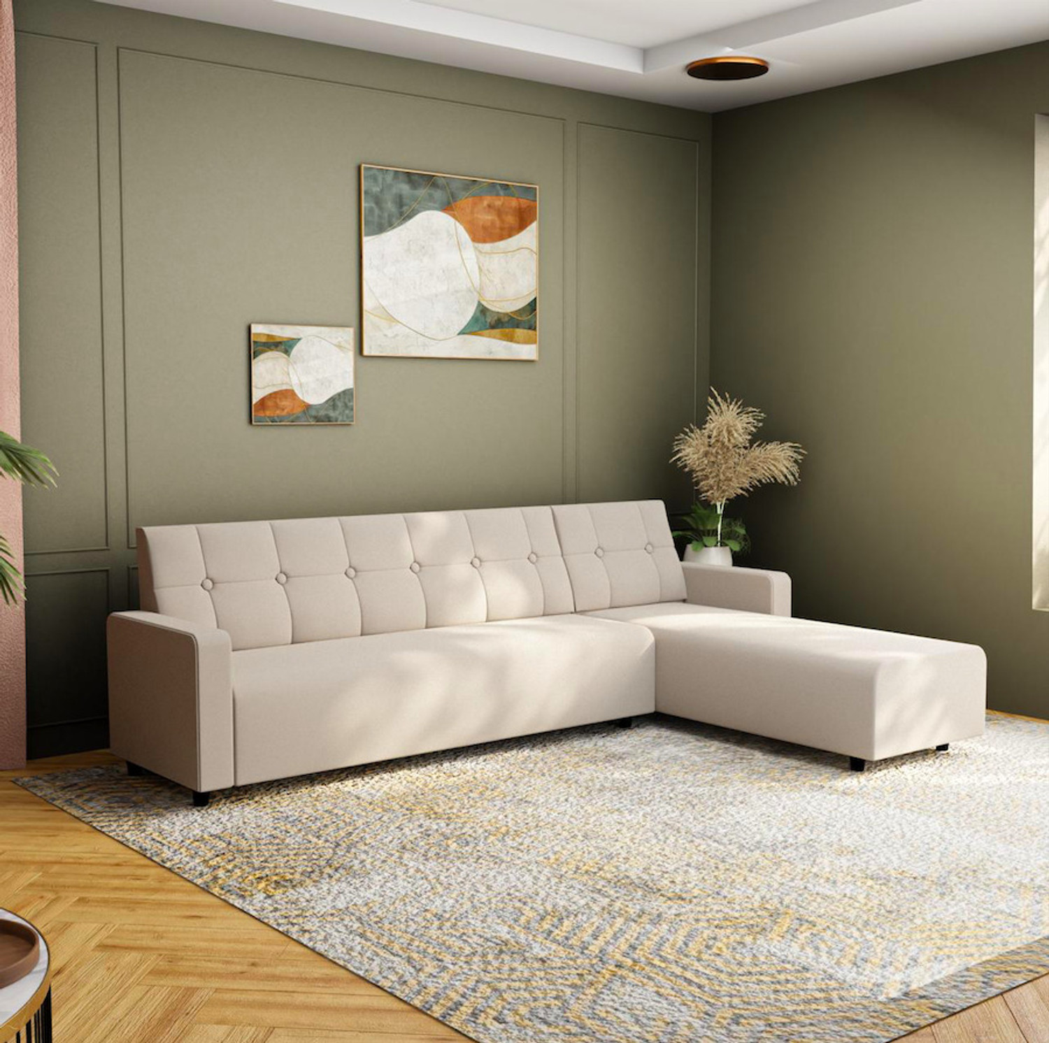 Image of RM HOME Wilson RHS Fabric 6 Seater Sofa