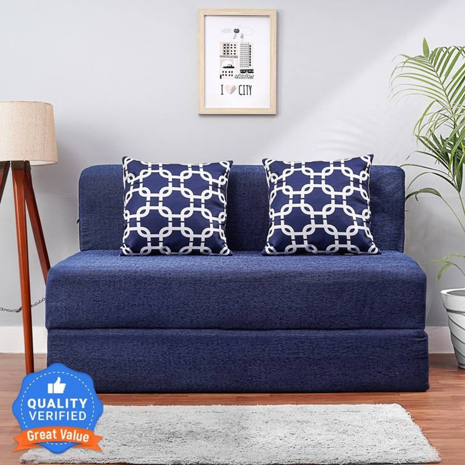Image of ModWood Modwood Fabric 2 Seater Sofa