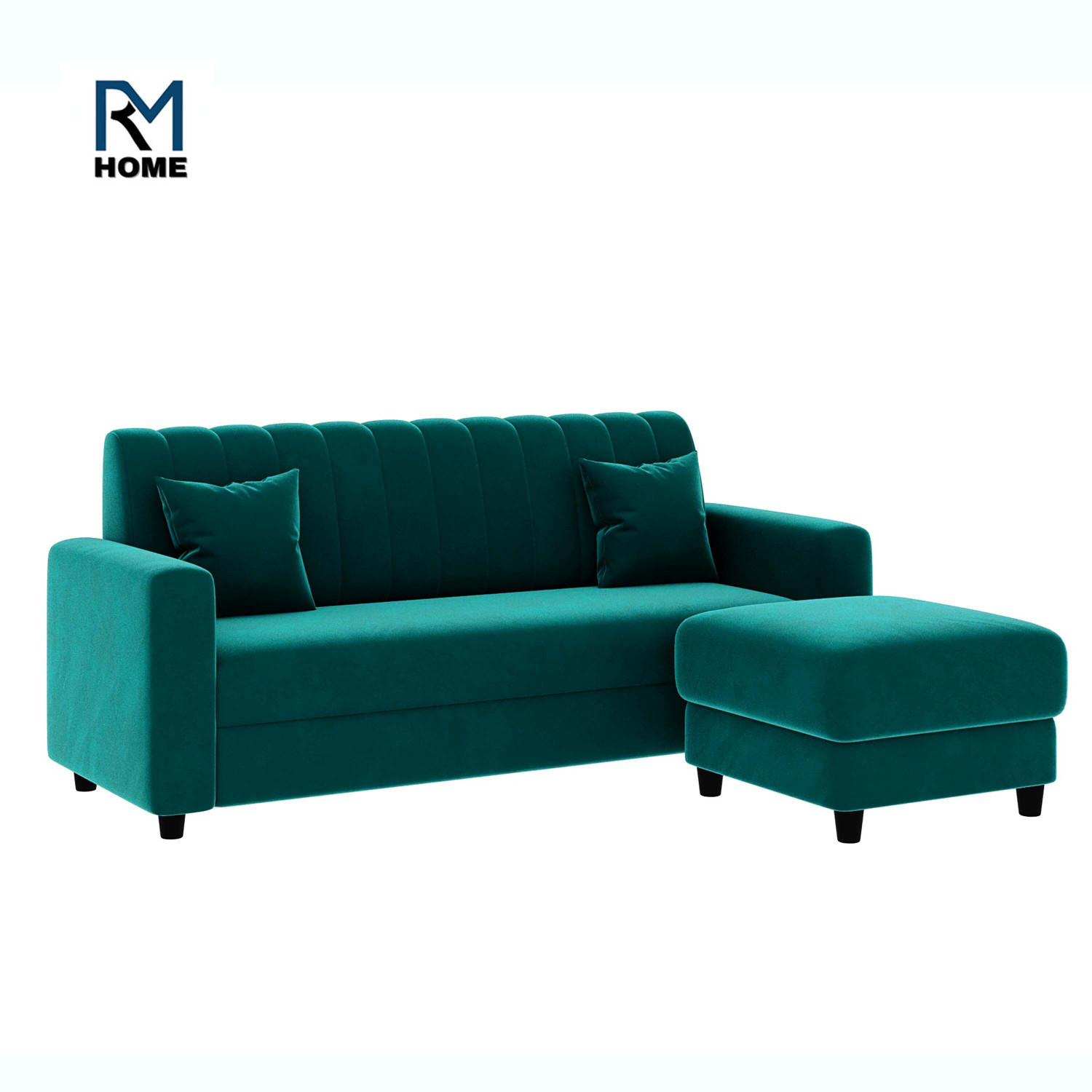 Image of RM HOME Luna Fabric 4 Seater Sofa