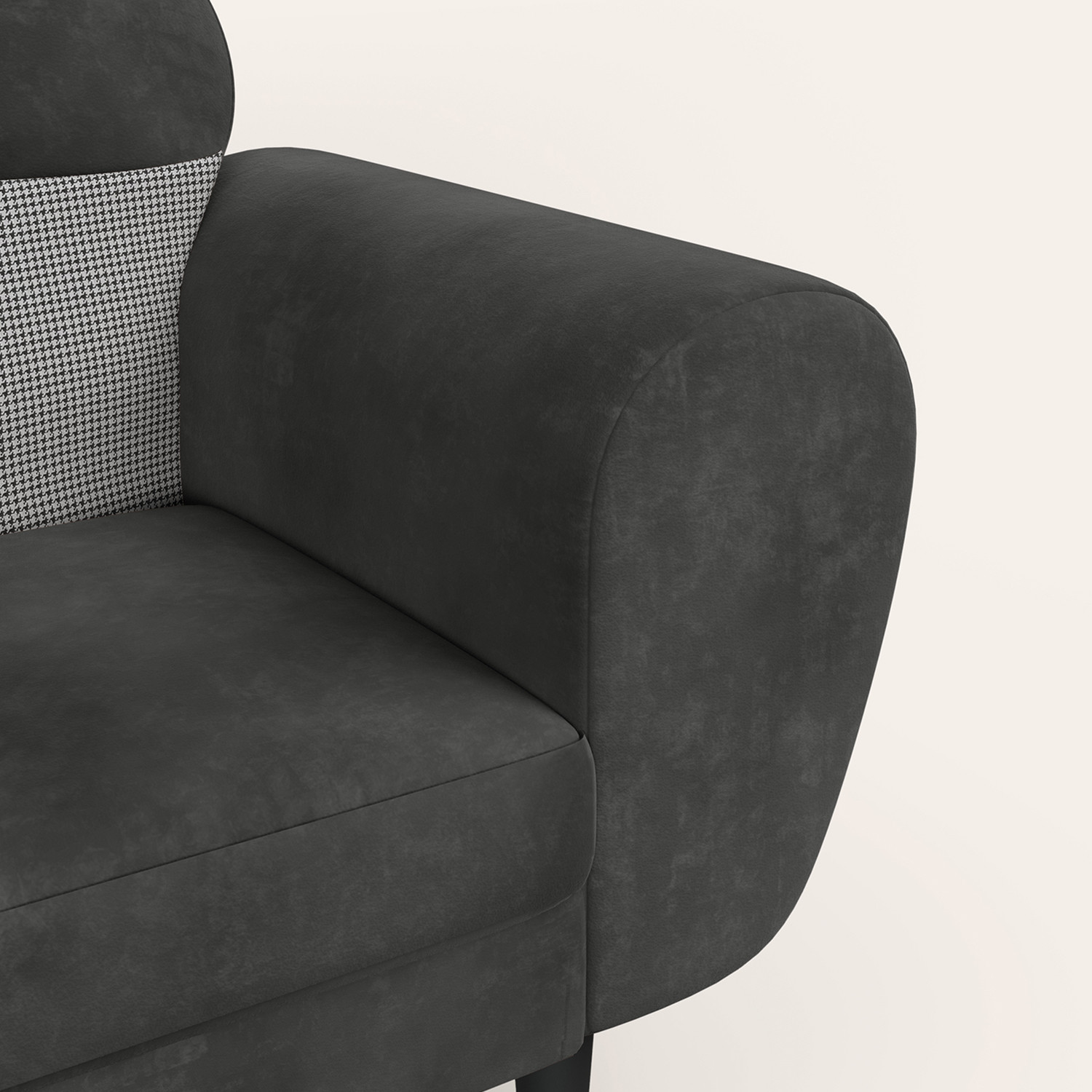 Image of Interio by Godrej BobbinV2 Fabric 3 Seater Sofa