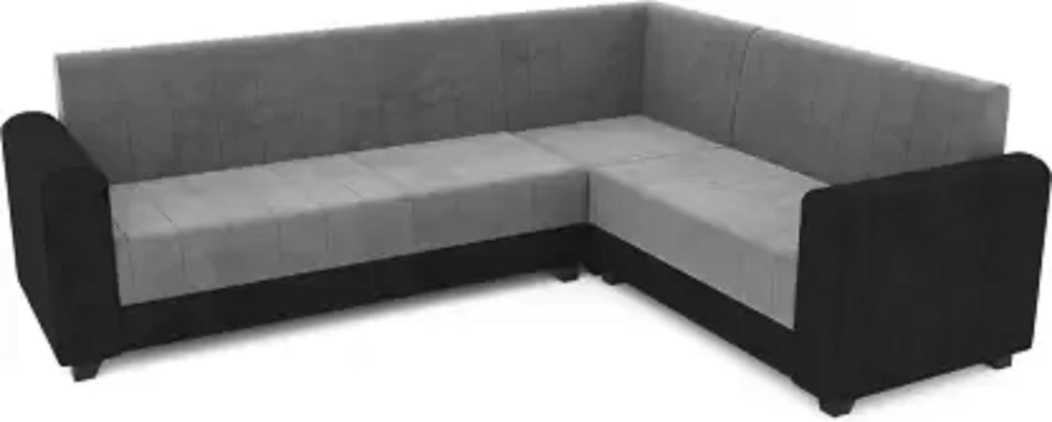 Image of lifestyle furniture ROYAL ECLIPSE GREY BLACK Fabric 6 Seater Sofa