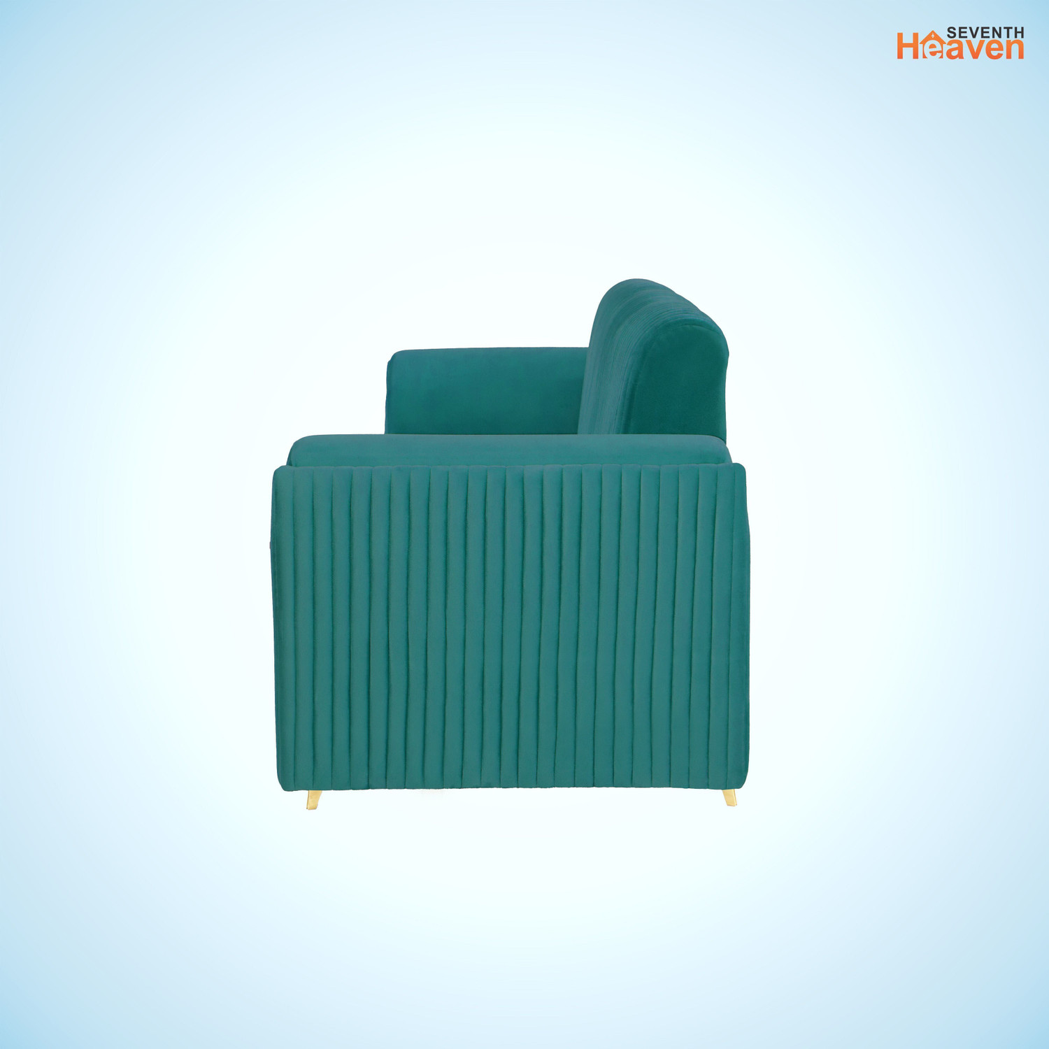 Image of Seventh Heaven Venice 1 Seater Sofa, Extra Spacious, Plush Suede Fabric: 1 Year Warranty Fabric 1 Seater Sofa