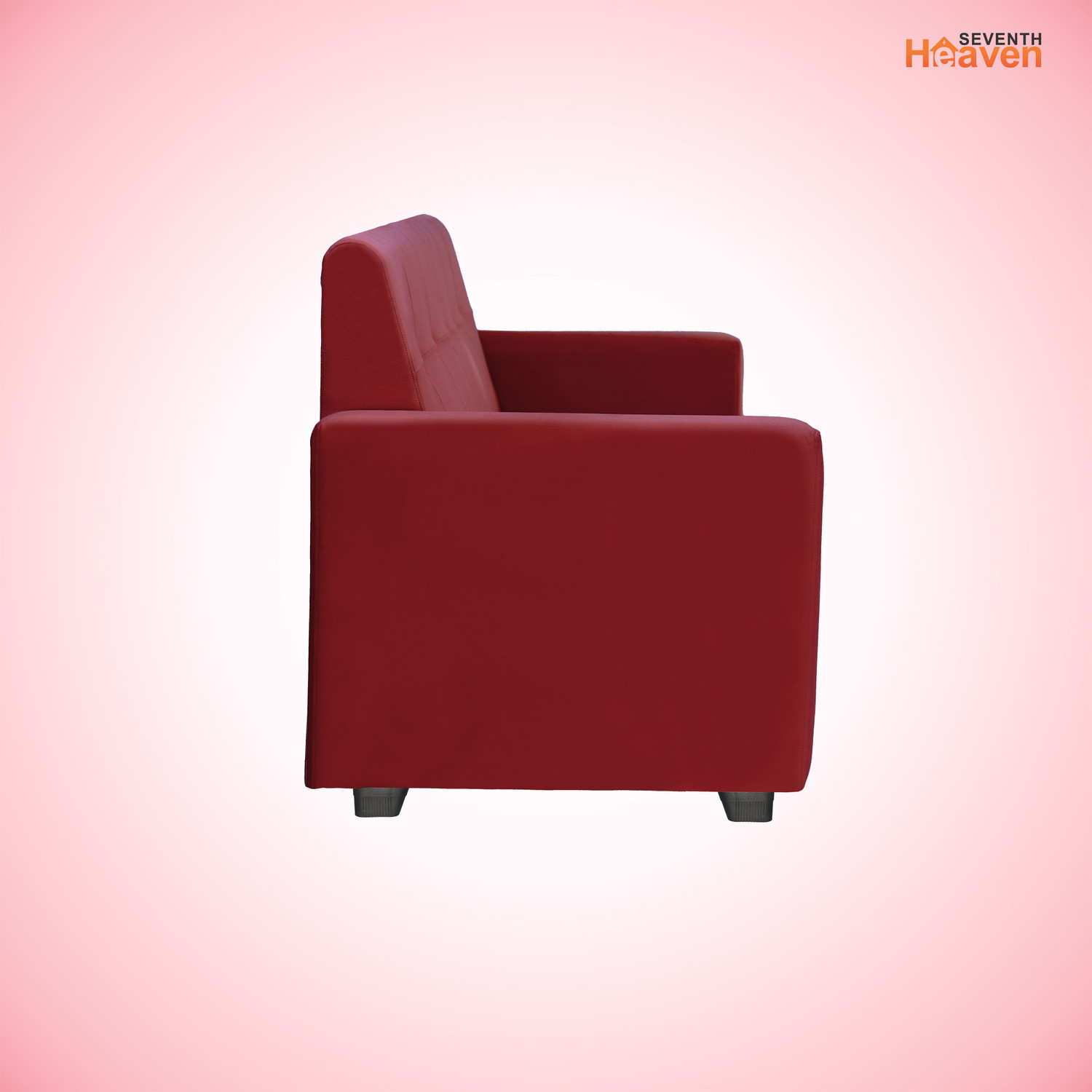 Image of Seventh Heaven London 1 Seater Sofa, Extra Spacious, Plush Suede Fabric 1 Seater Sofa
