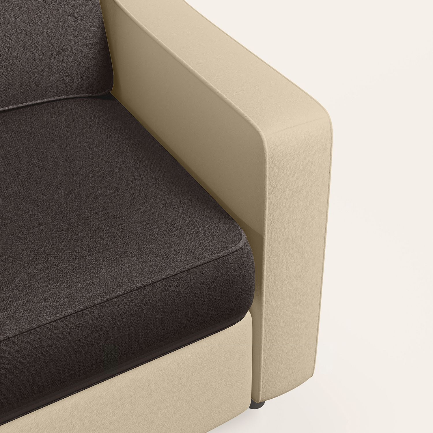 Image of Interio by Godrej Glee Leatherette 3 Seater Sofa
