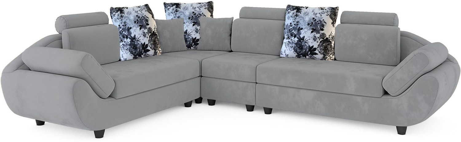 Image of Flipkart Perfect Homes Alora Fabric 6 Seater Sofa