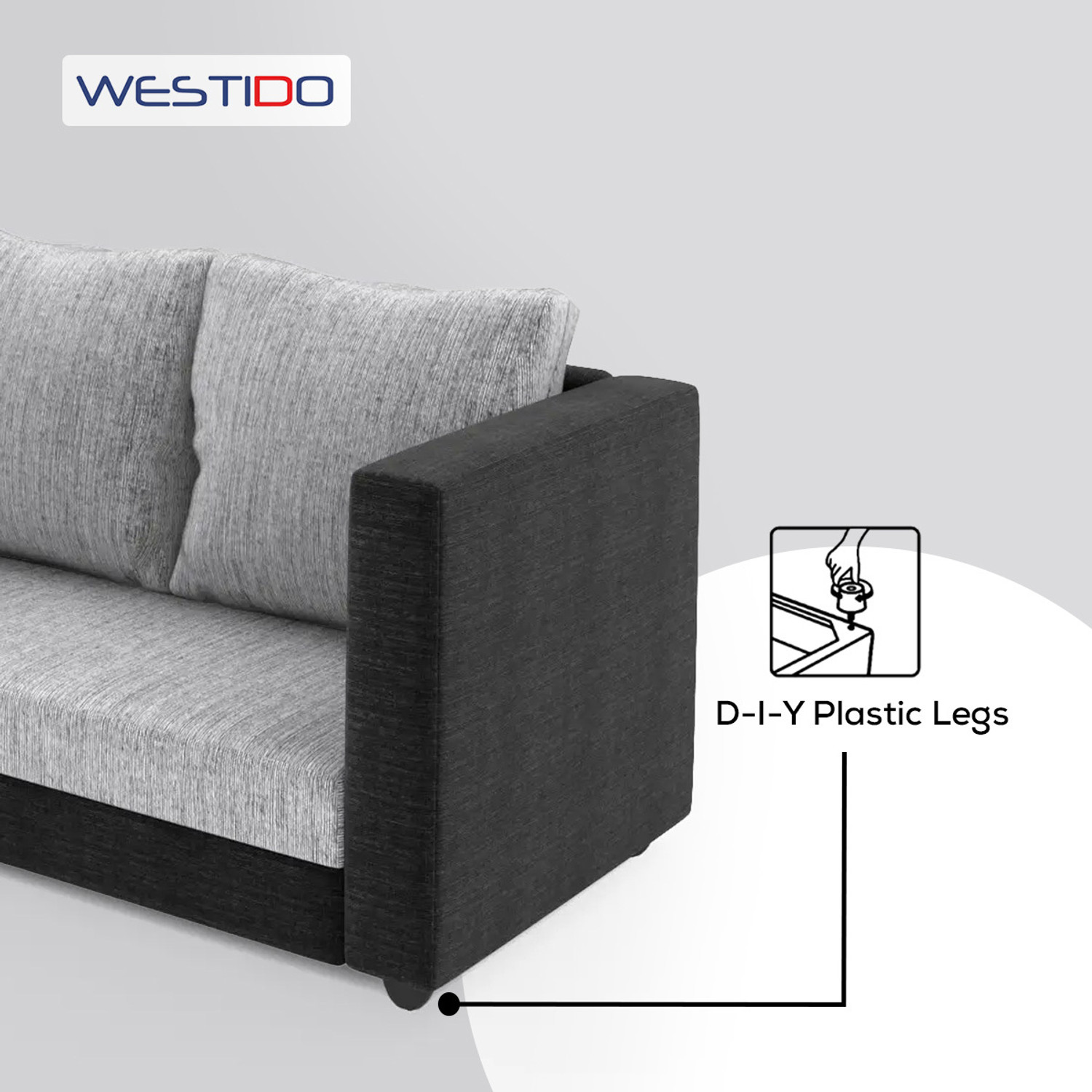 Image of WESTIDO Gundoldo Fabric 5 Seater Sofa