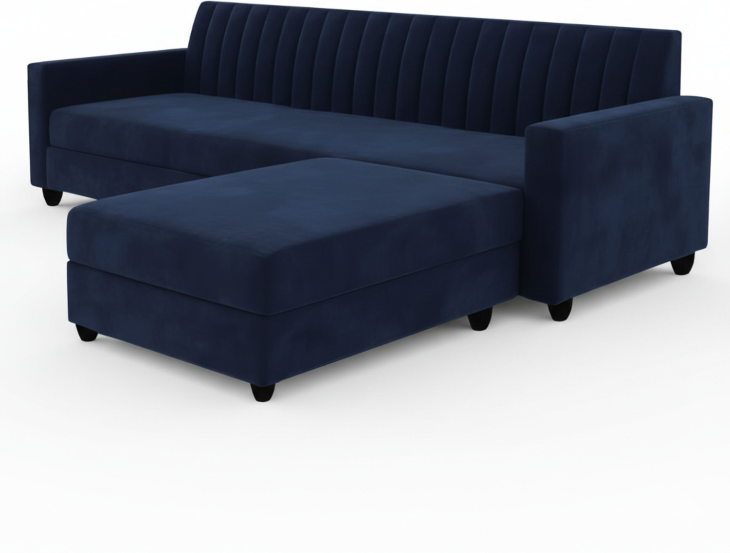 Image of WAKESURE Premium Quality Velvet Fabric 4 Seater Sofa