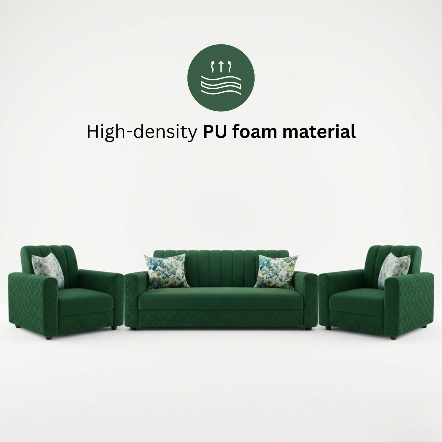 Image of WAKESURE Fabric 5 Seater Sofa