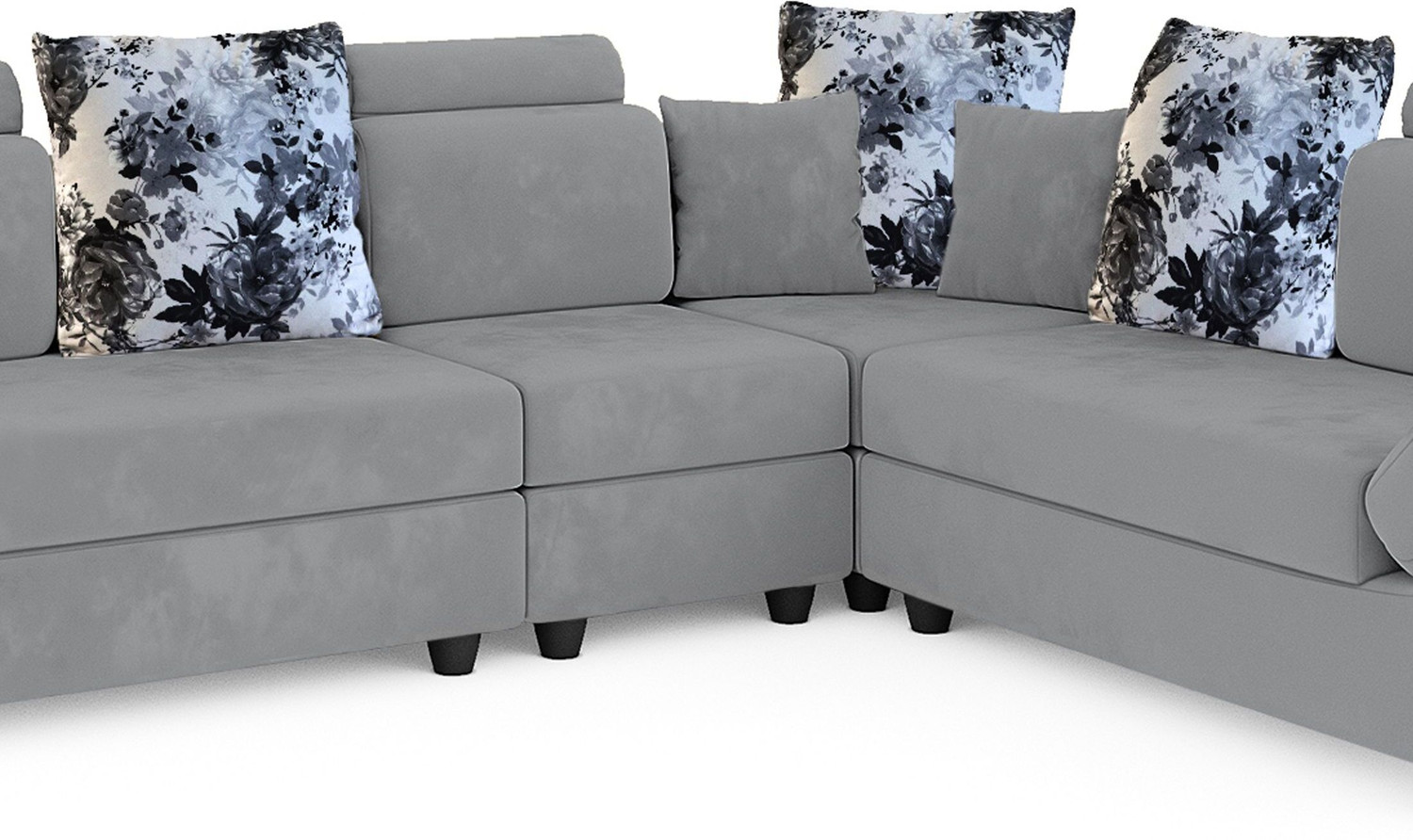 Image of Flipkart Perfect Homes Alora Fabric 6 Seater Sofa