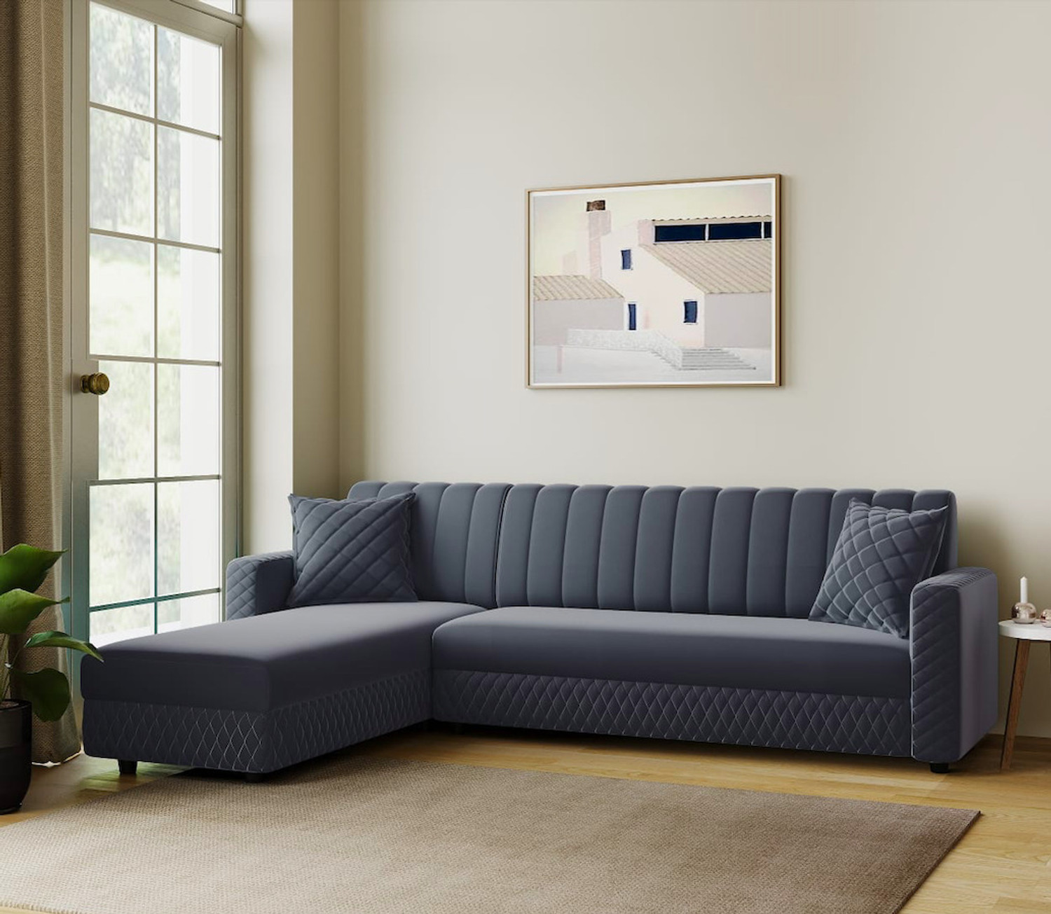 Image of RM HOME Oliver LHS Fabric 6 Seater Sofa