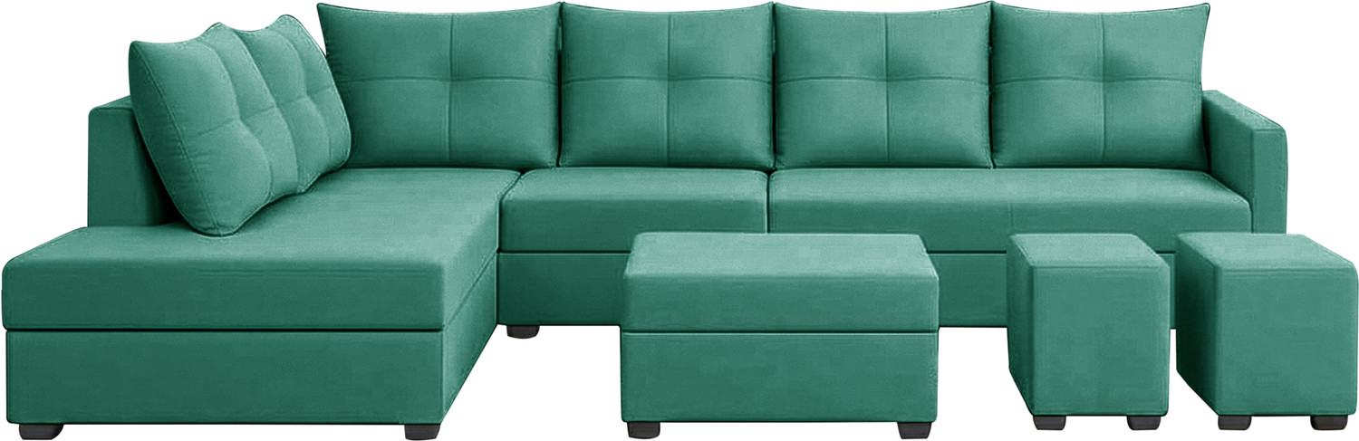 Image of Flipkart Perfect Homes SOFEE Fabric 8 Seater Sofa