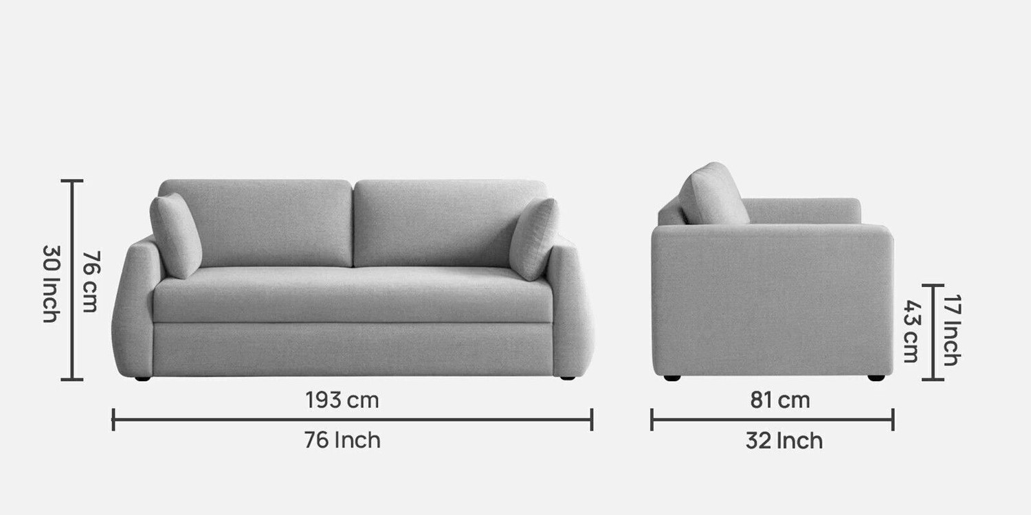 Image of Mintwud from Pepperfry Indigo Sheesham Wood 3 Seater Sofa /Wooden Fully Upholstered 3 Seater Sofa Solid Wood 3 Seater Sofa