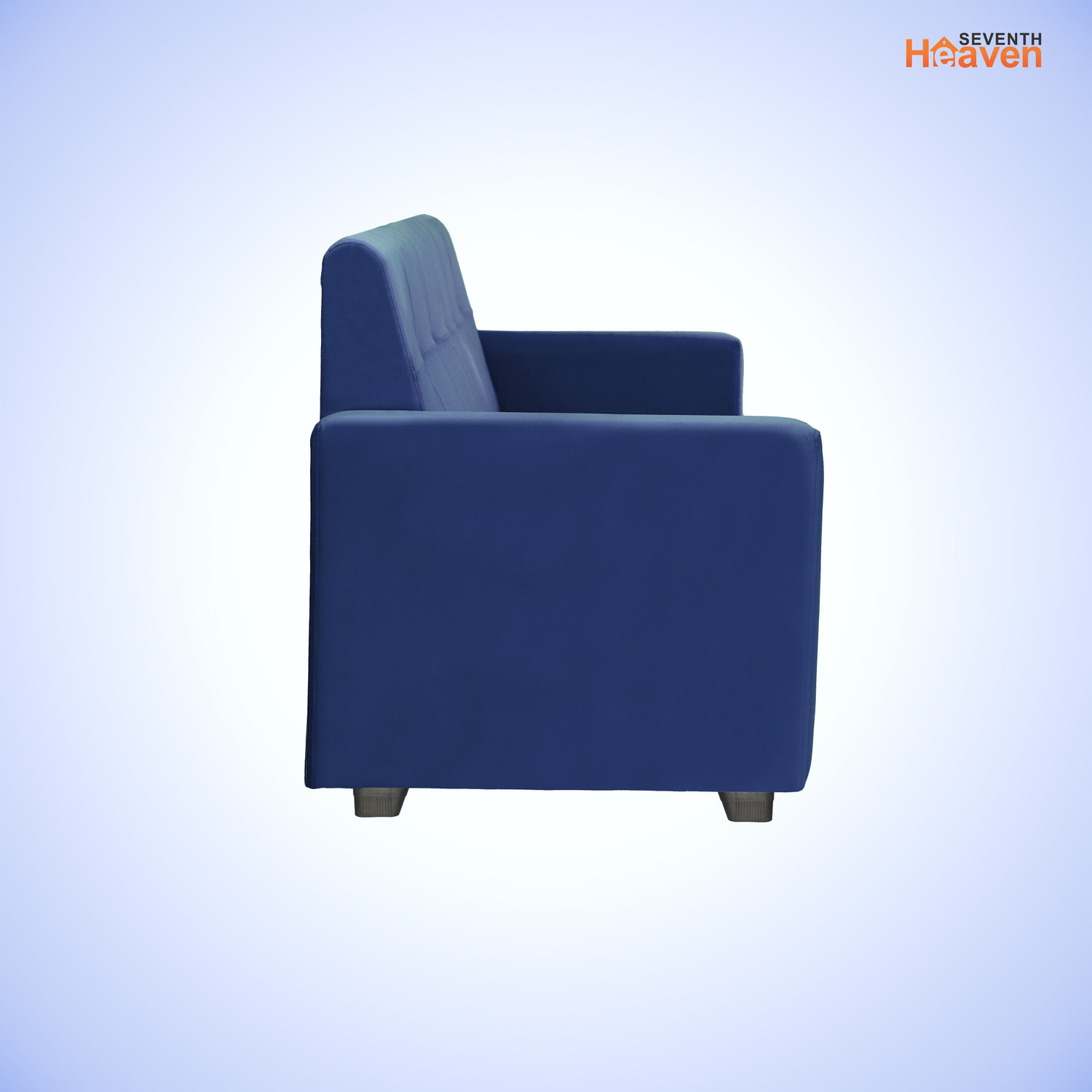 Image of Seventh Heaven London 1 Seater Sofa, Extra Spacious, Plush Suede Fabric 1 Seater Sofa