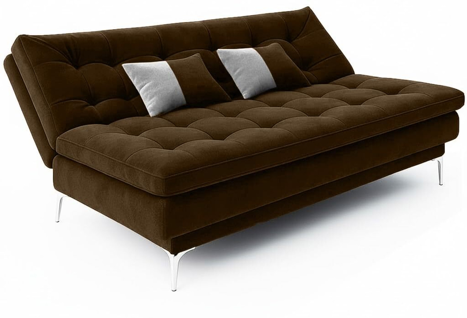 Image of FURNY sofa set for living room, modern sofa set design, wooden sofa set, luxury Fabric 3 Seater Sofa