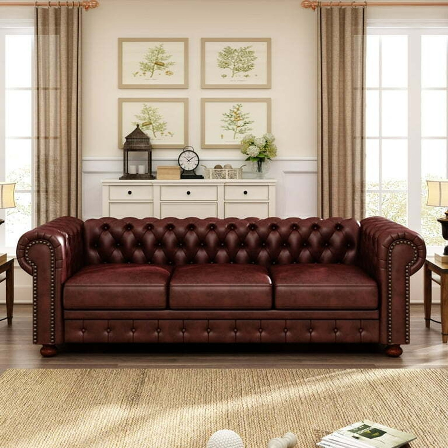 Image of Soul Light Art e60 Leatherette 3 Seater Sofa