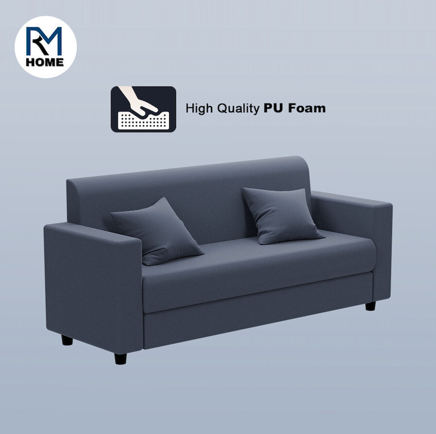Image of RM HOME Novam Fabric 3 Seater Sofa