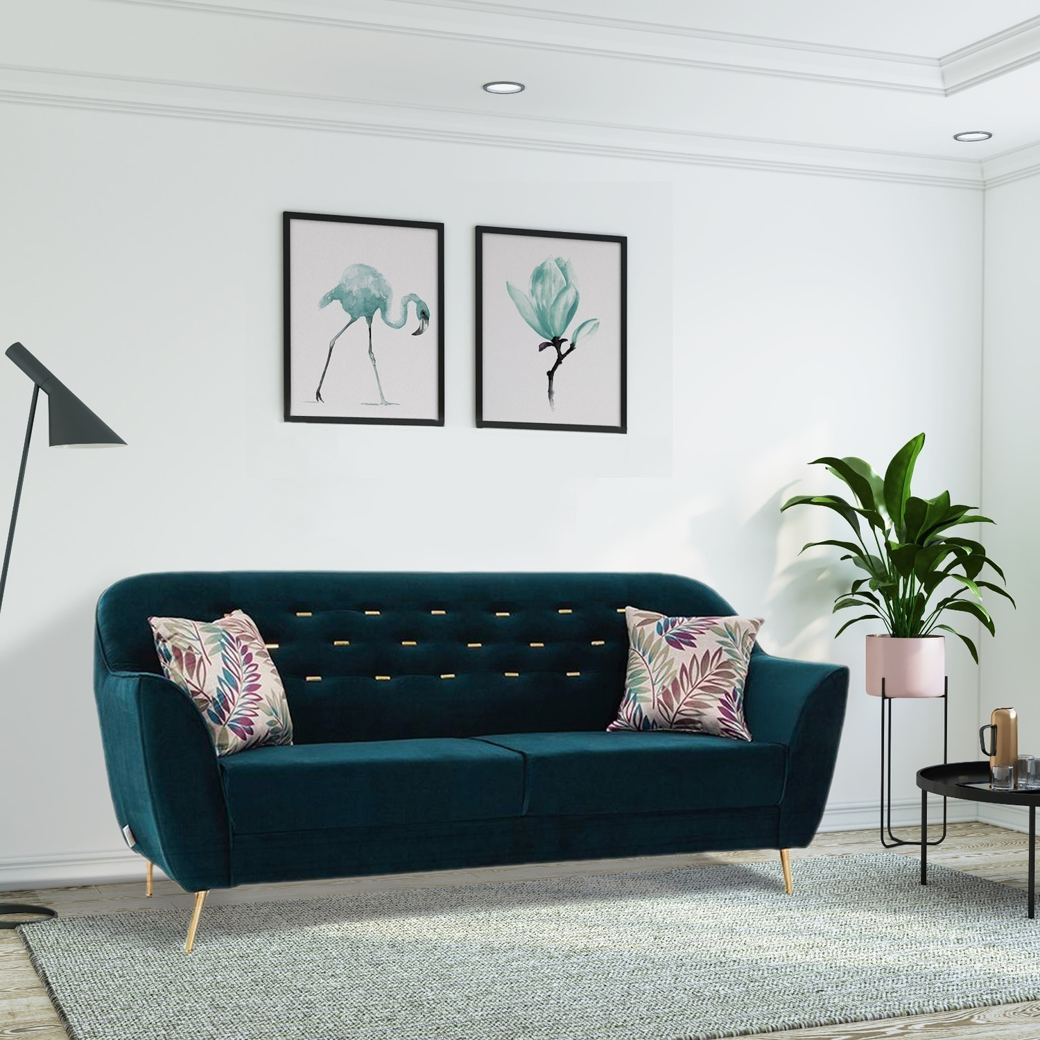 Image of RM HOME TOPO Fabric 3 Seater Sofa