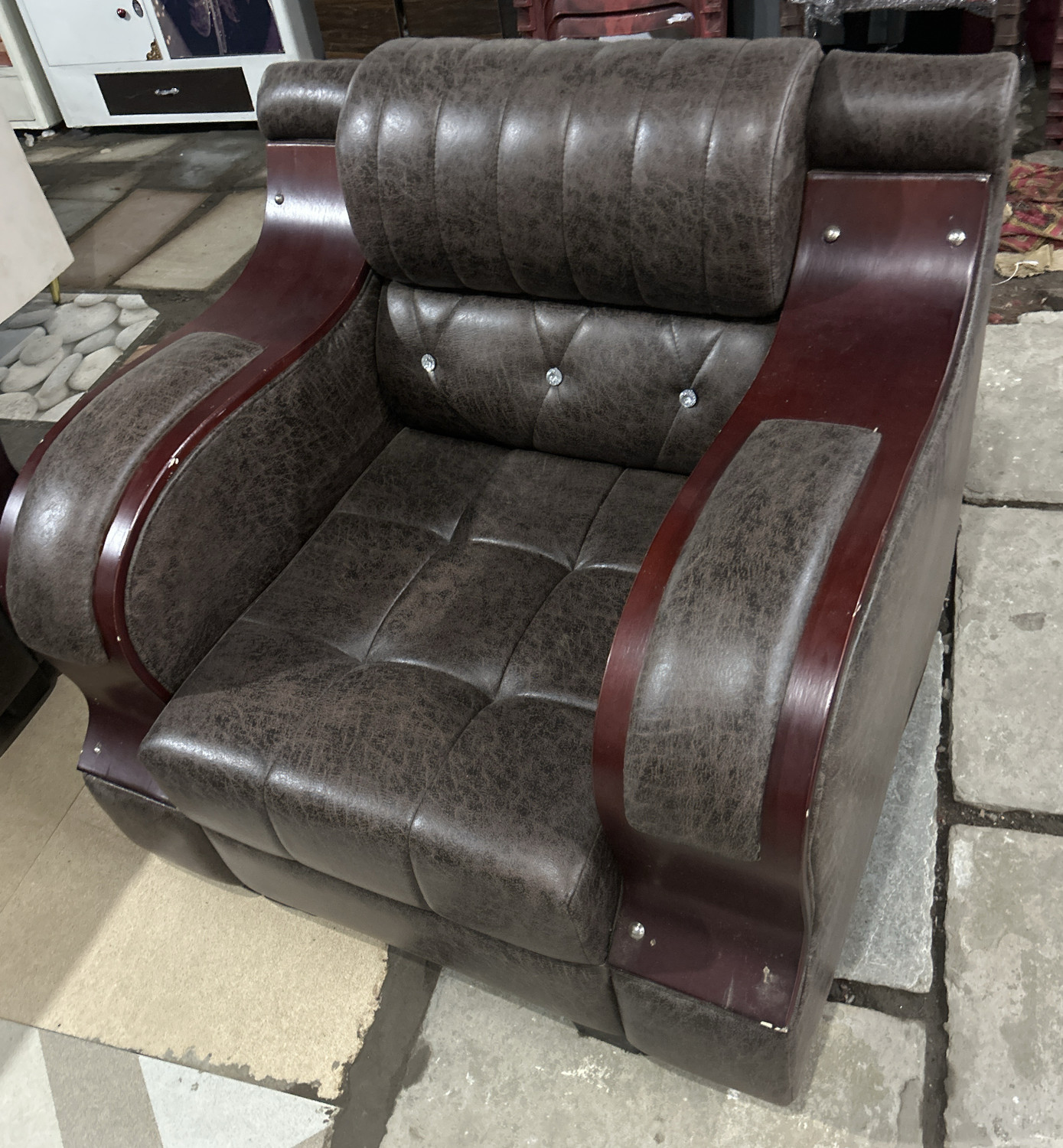 Image of Bratx Fabric 5 Seater Sofa