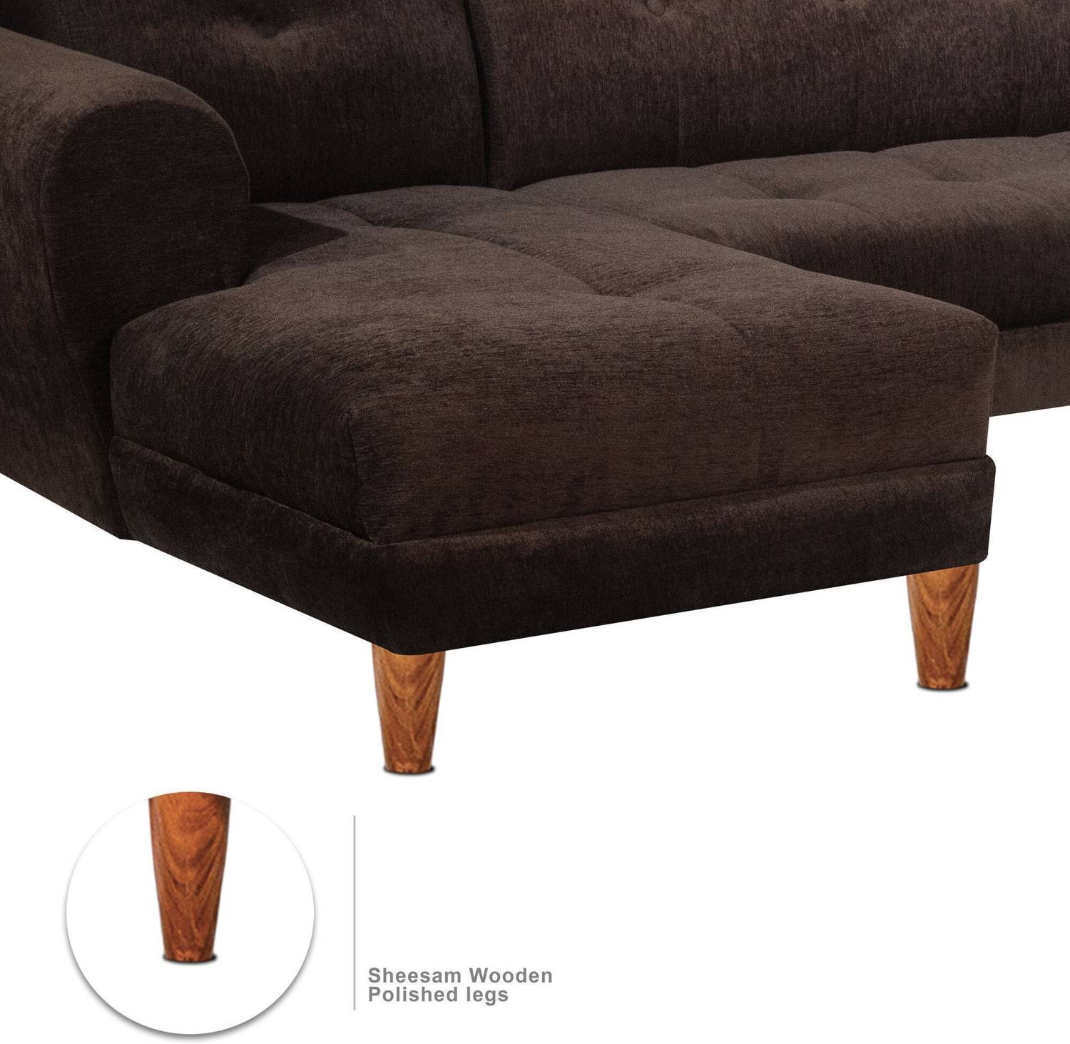 Seventh Heaven Milan 6 Seater Sofa, Extra Spacious, Chenille