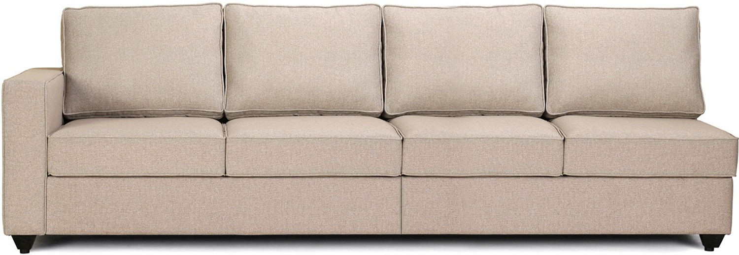 Image of Wakefit Napper Right Aligned Chaise with Ottoman Fabric 7 Seater Sofa