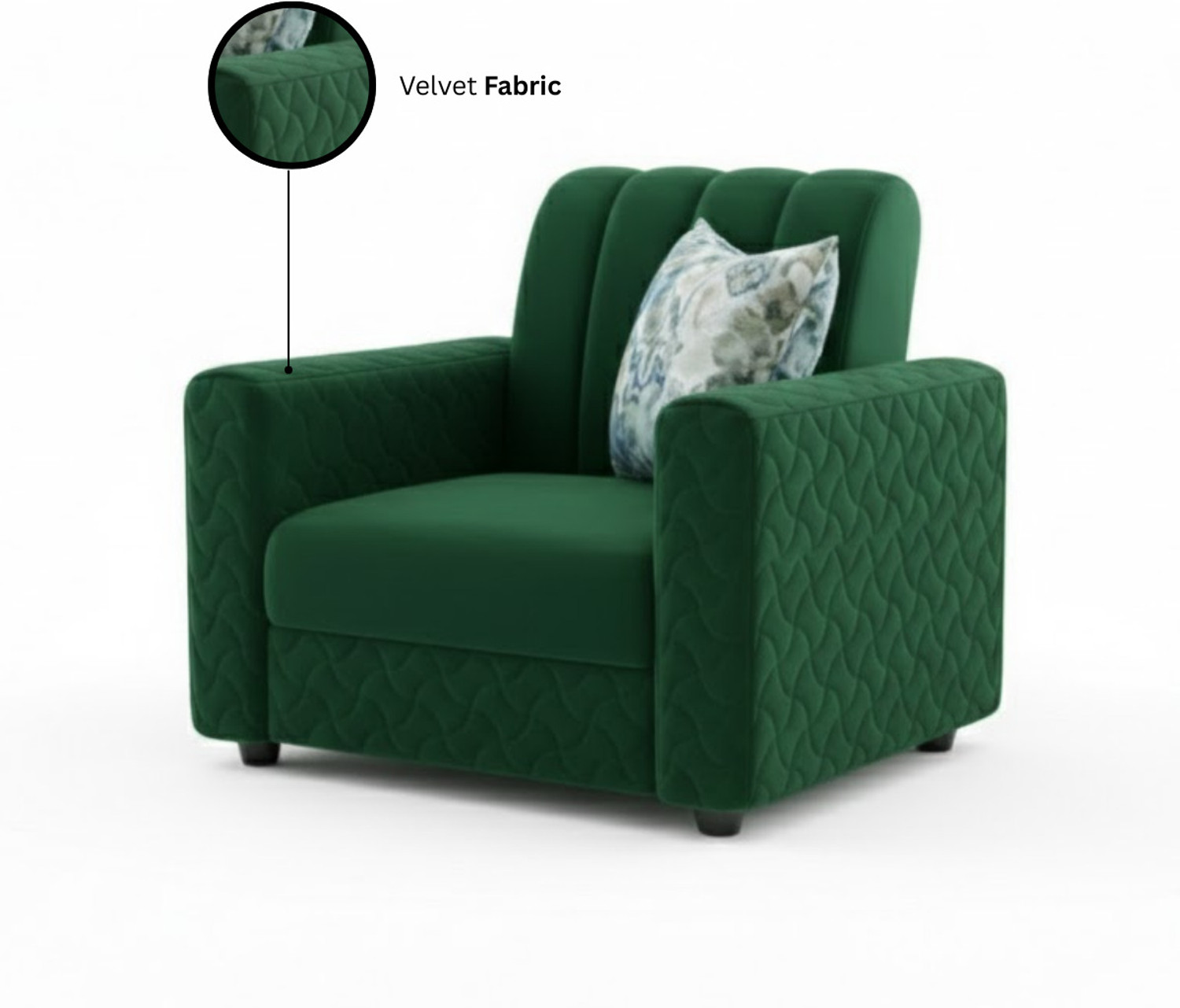 Image of WAKESURE Fabric 5 Seater Sofa