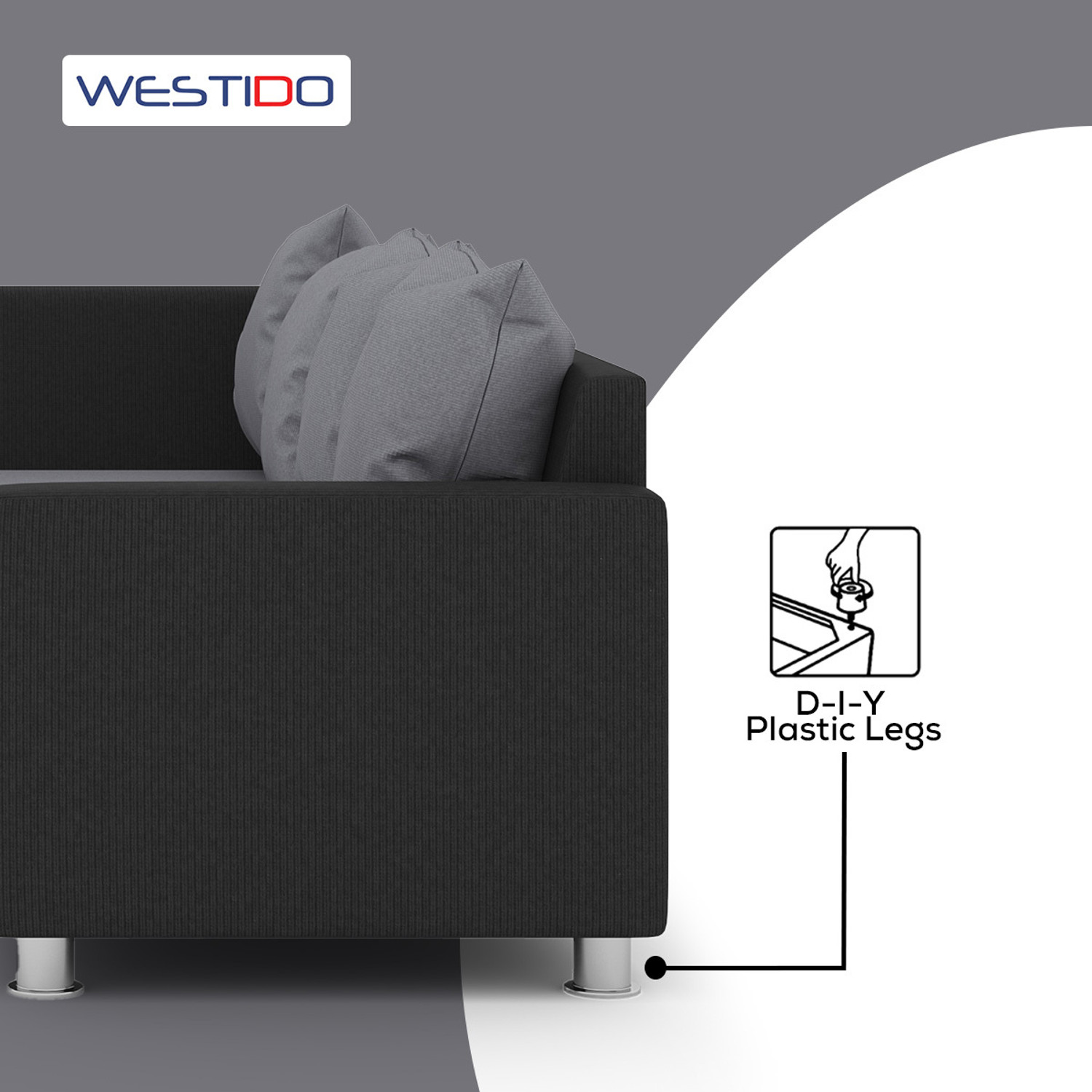 Image of WESTIDO Jason Fabric 6 Seater Sofa