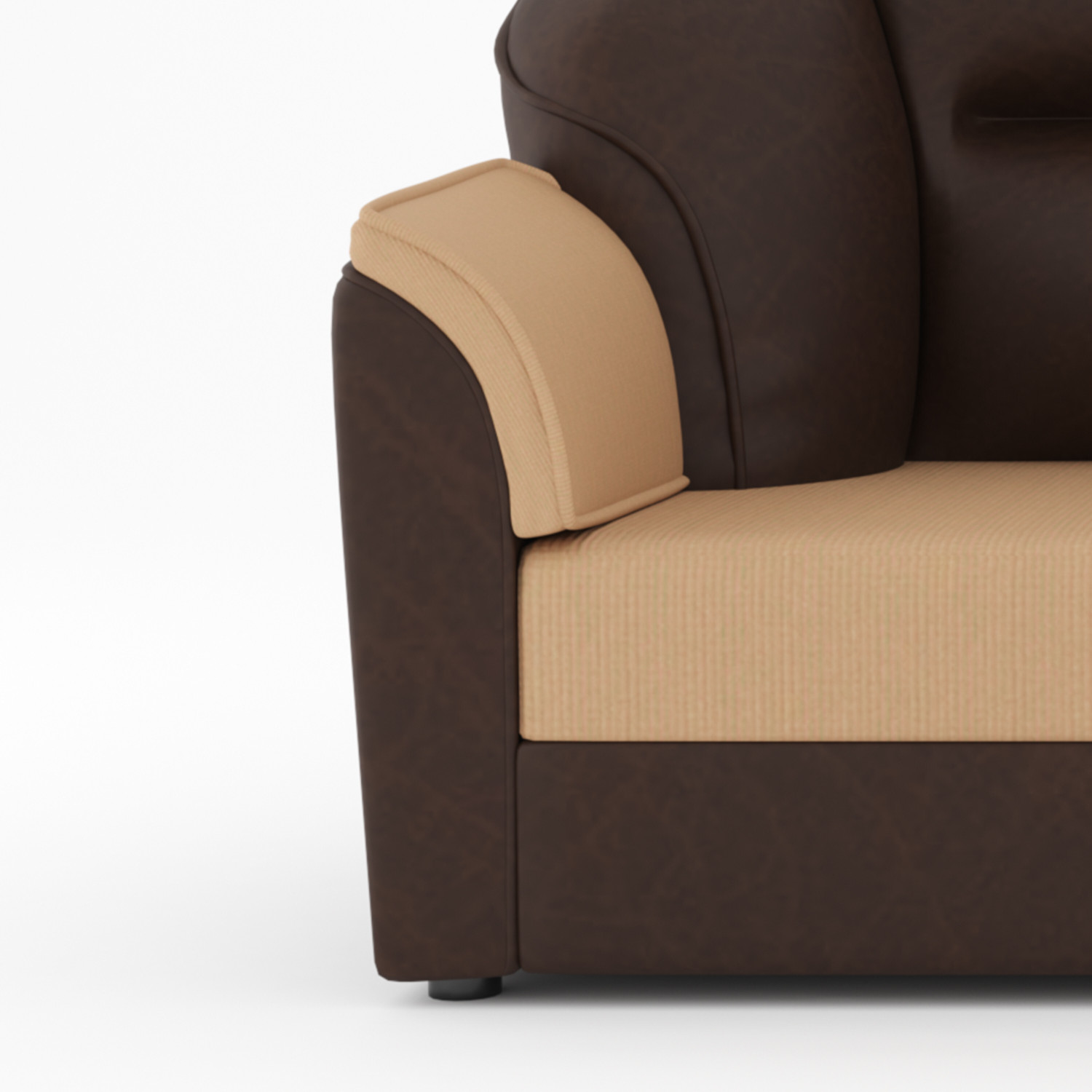 Image of WESTIDO Cyrus Leatherette 3 + 1 + 1 Sofa Set