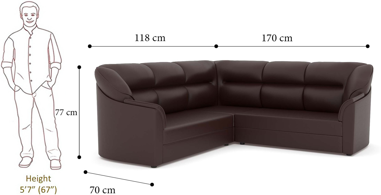 Image of WESTIDO Leatherette 5 Seater Sofa