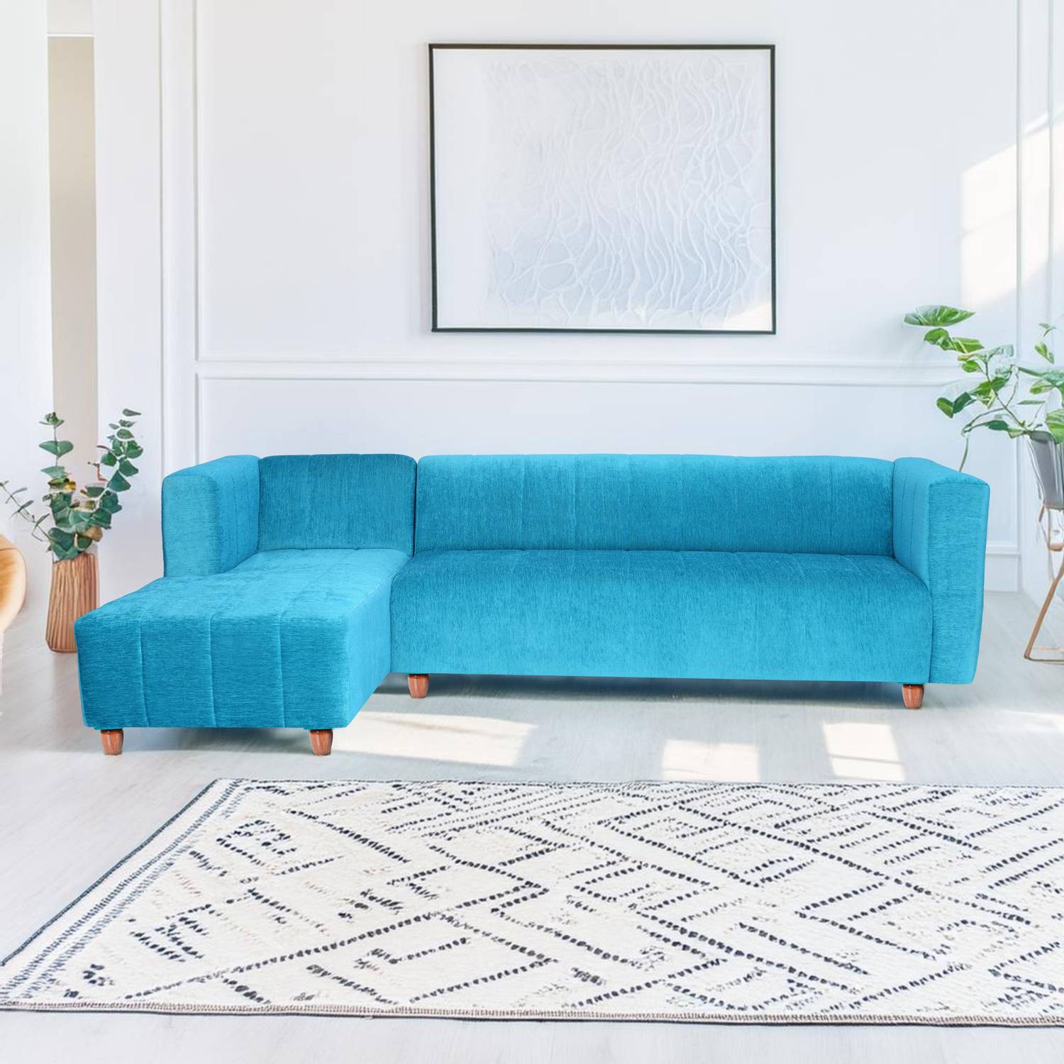 Seventh Heaven Tokyo 6 Seater Sofa, Extra Spacious, Chenille