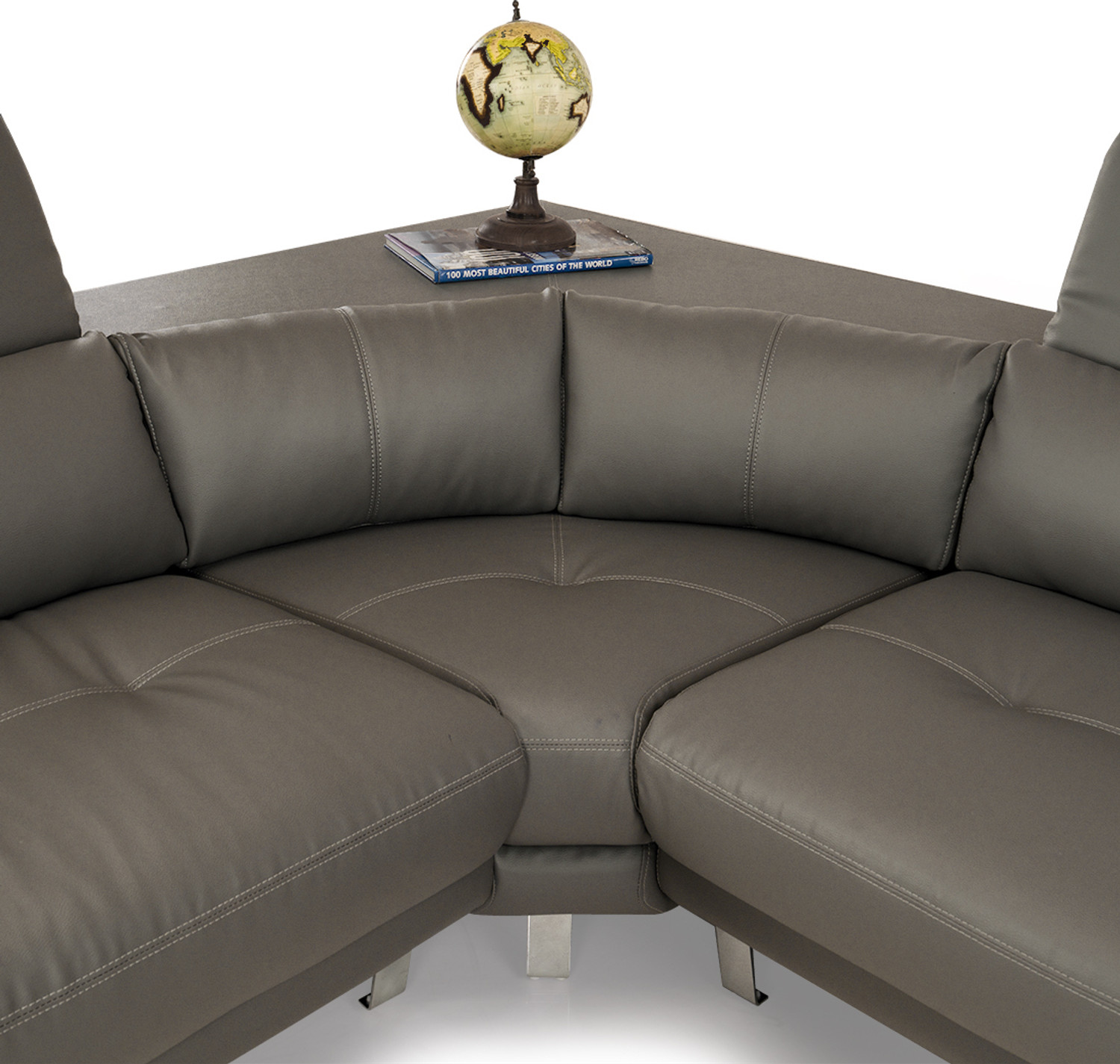 Image of Durian Orlando Leatherette 5 Seater Sofa