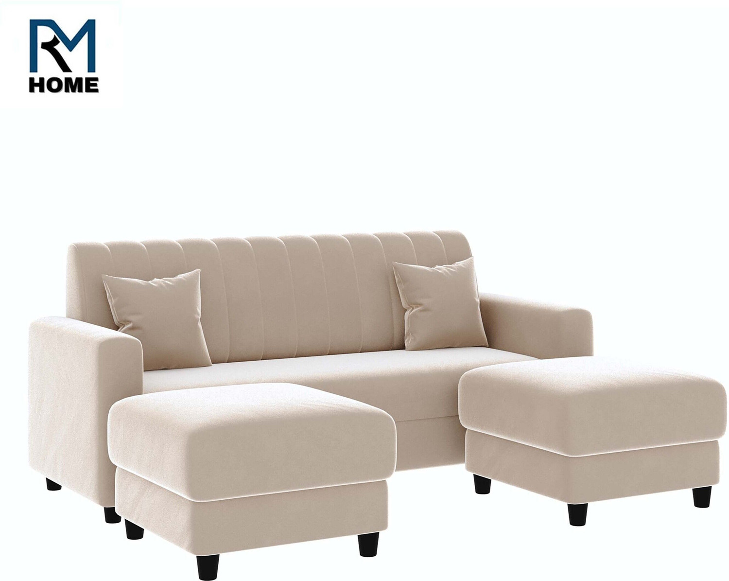 Image of RM HOME Luna Fabric 5 Seater Sofa