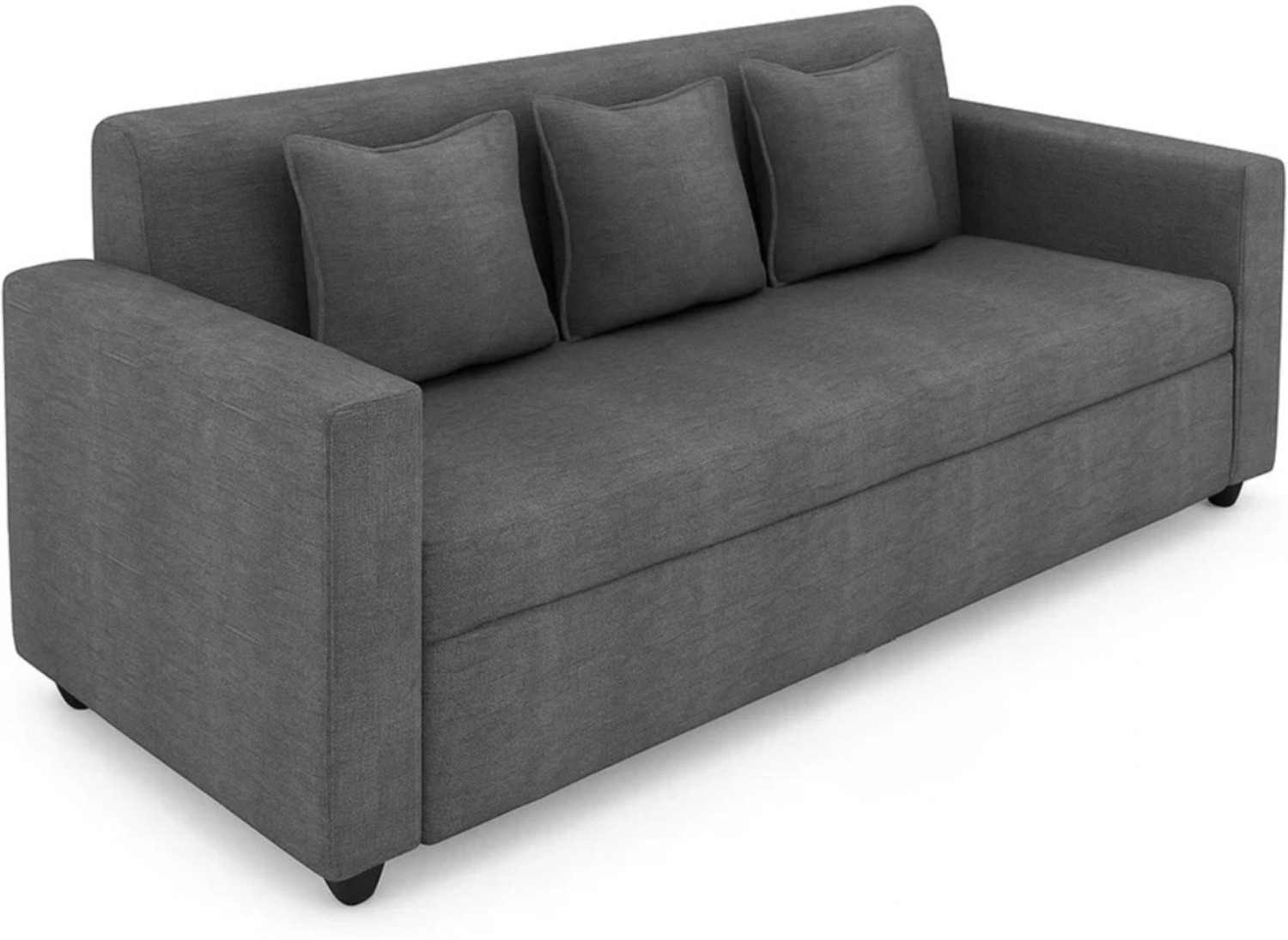 Image of thelazyloft POLO Grey Fabric 5 Seater Sofa