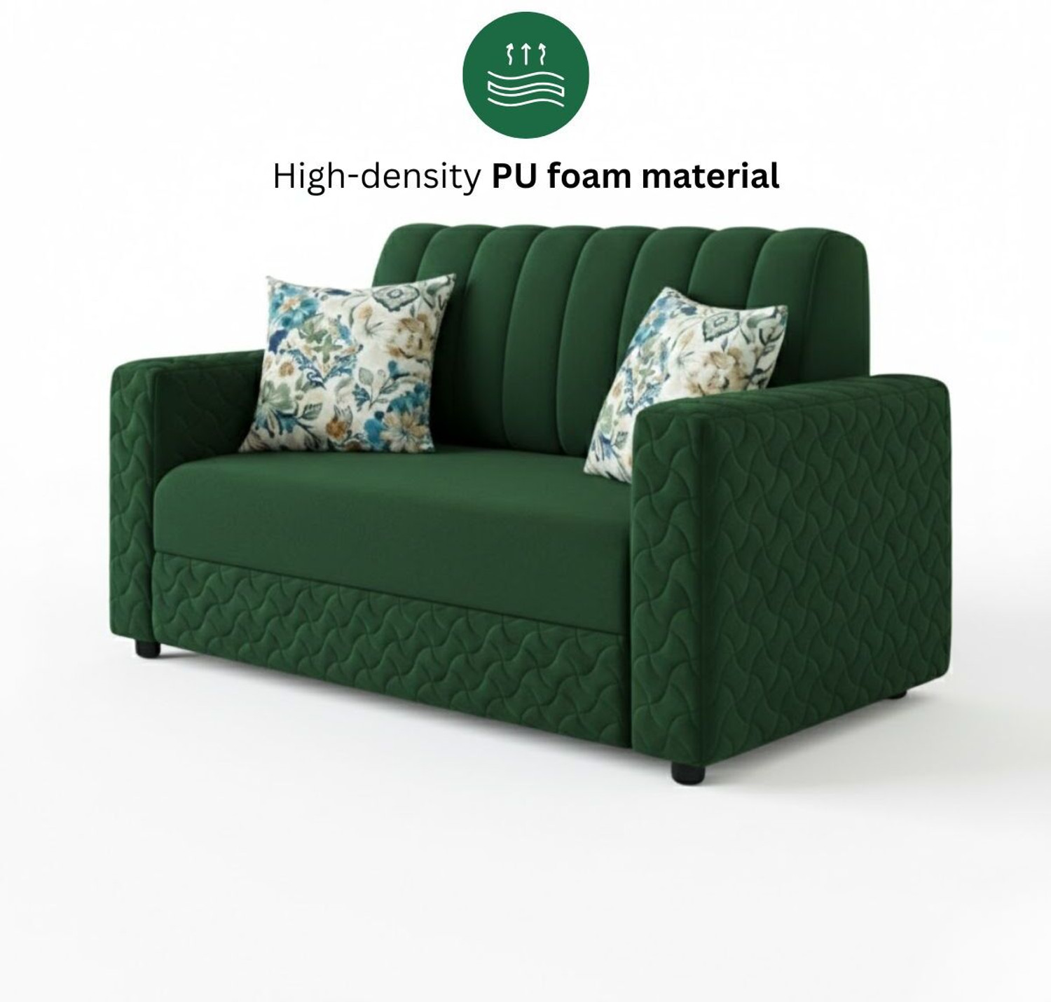 Image of WAKESURE Fabric 2 Seater Sofa