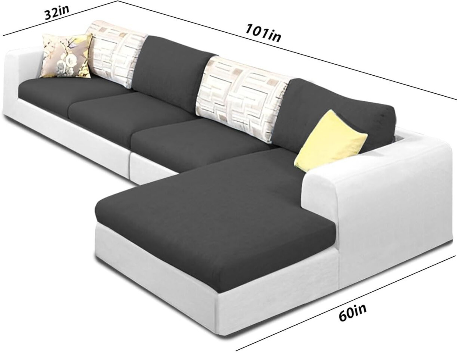 Image of casalving Badger Fabric 6 Seater Sofa