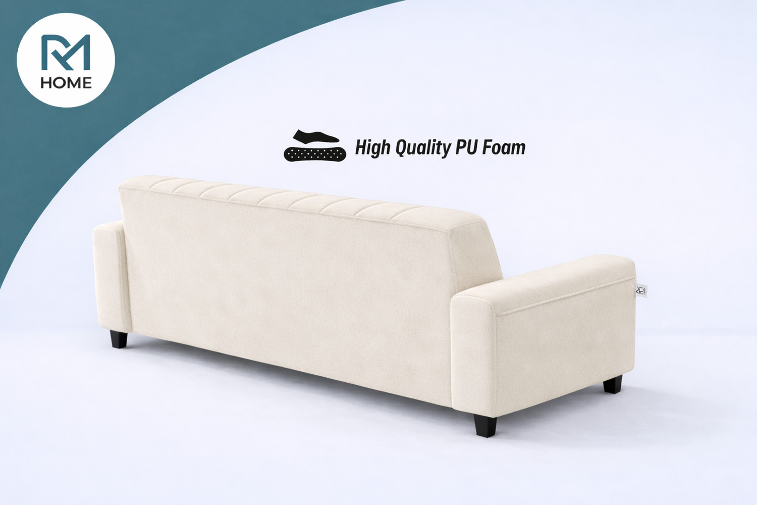 Image of RM HOME Junya Fabric 3 Seater Sofa