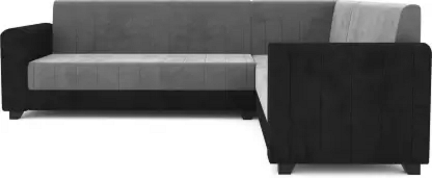 Image of lifestyle furniture ROYAL ECLIPSE GREY BLACK Fabric 6 Seater Sofa