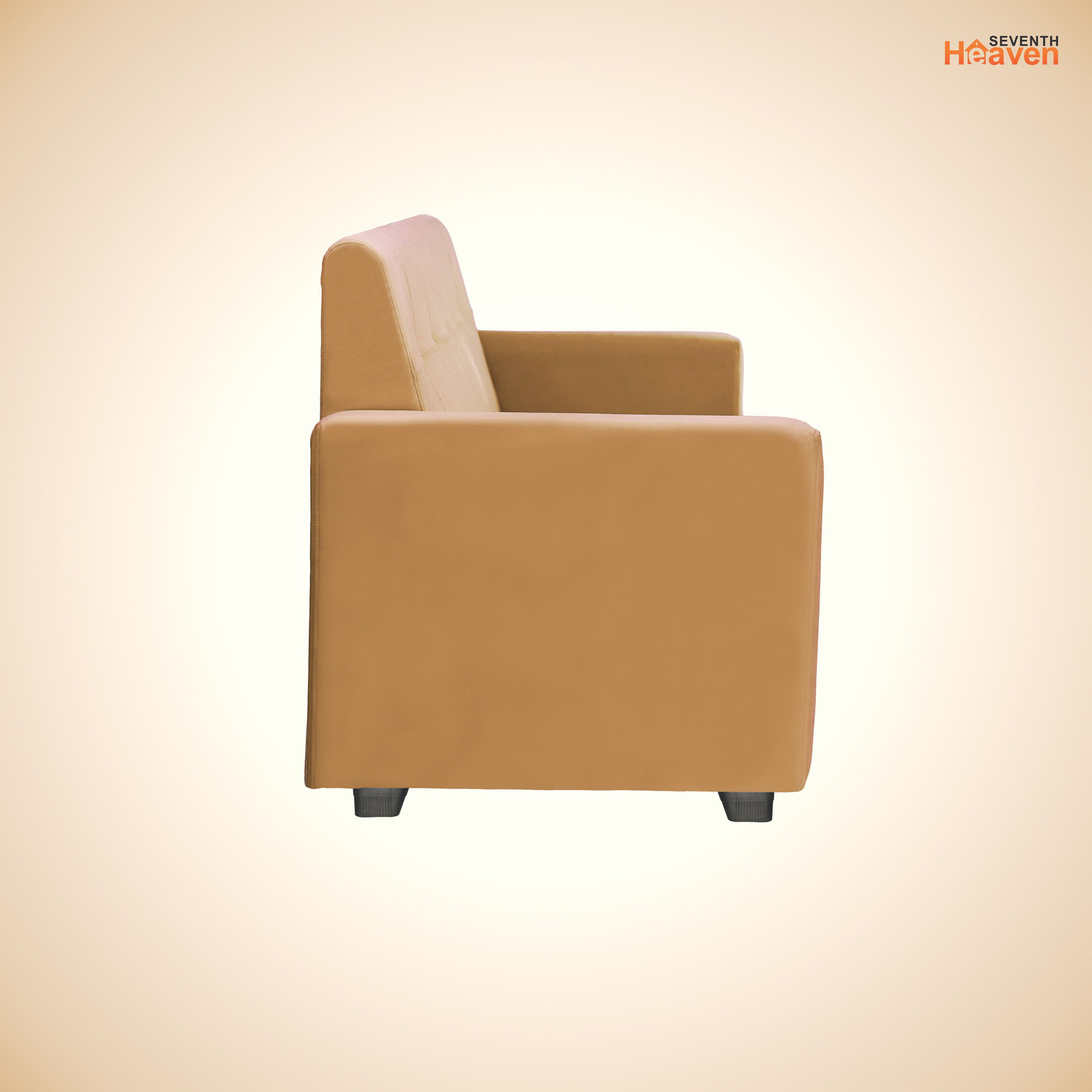 Image of Seventh Heaven London 2 Seater Sofa, Extra Spacious, Plush Suede Fabric 2 Seater Sofa