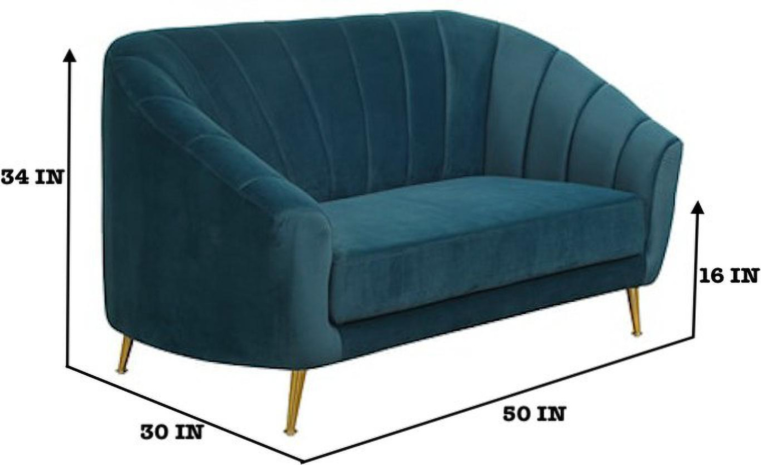 Image of RM HOME Fabric 2 Seater Sofa