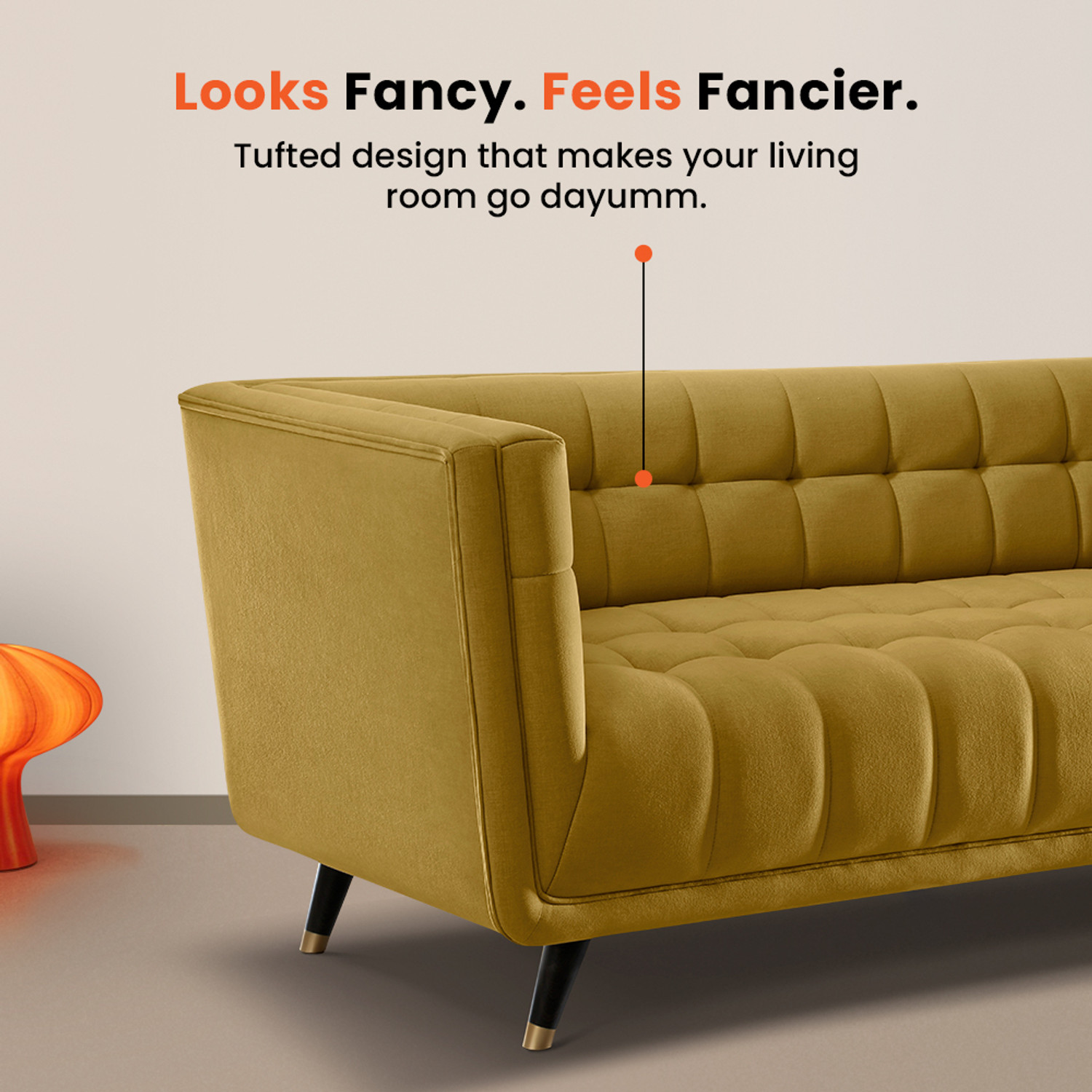 Image of Sleepyhead Bite Designed by Duroflex Fabric 2 Seater Sofa