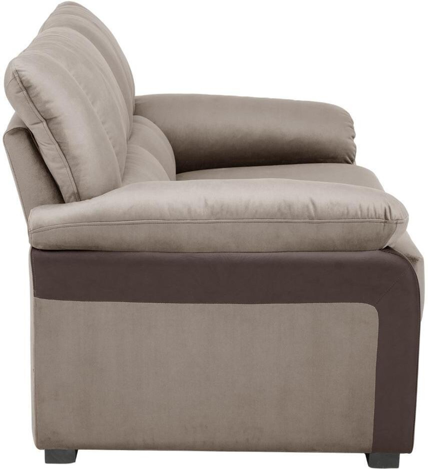 Image of Wakefit Lumara Leather 2 Seater Sofa (Finish Color - Stone and Dark Fantasy, Pre-assembled)